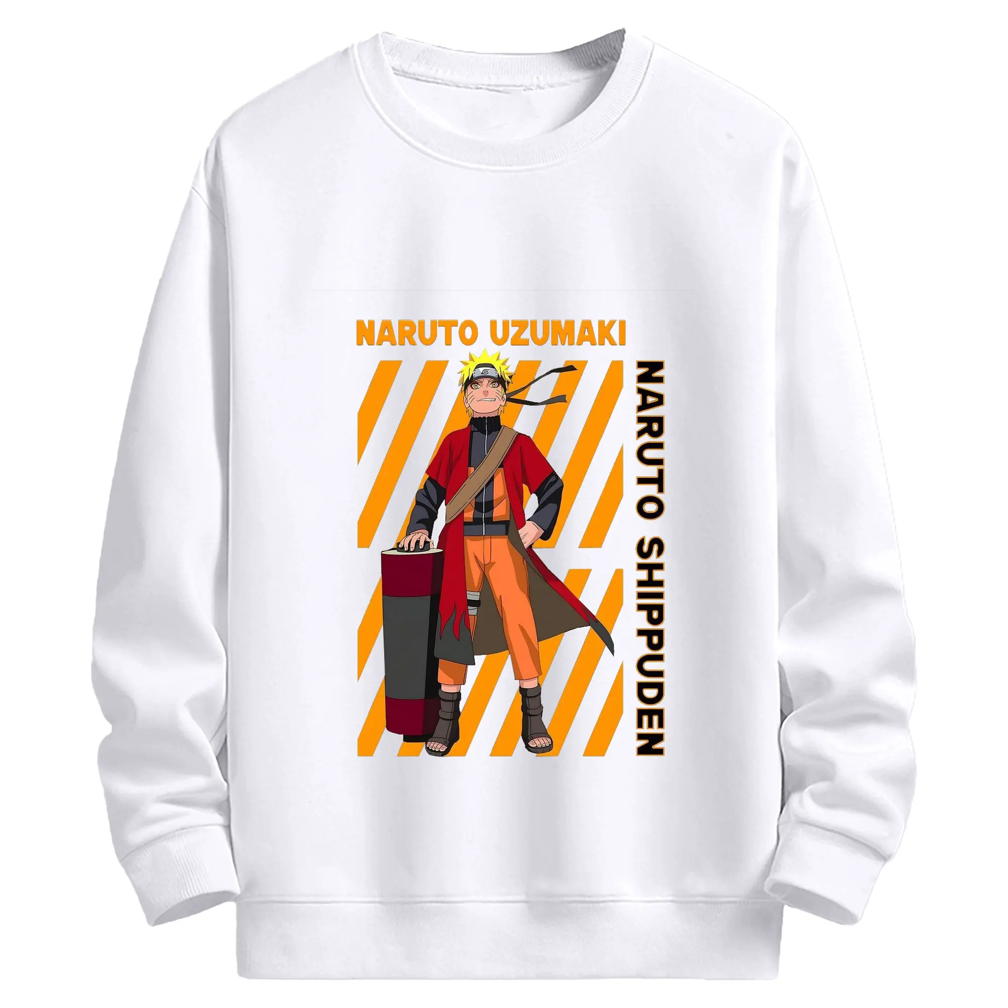 うずまき ナルト ナルト 仙人モード - 高品質 クルーネック スウェット ・ コットン59％ ポリエステル41％ ・ ユニセックス 長袖 トレーナー ・ カジュアル デイリー スポーツ 散歩用