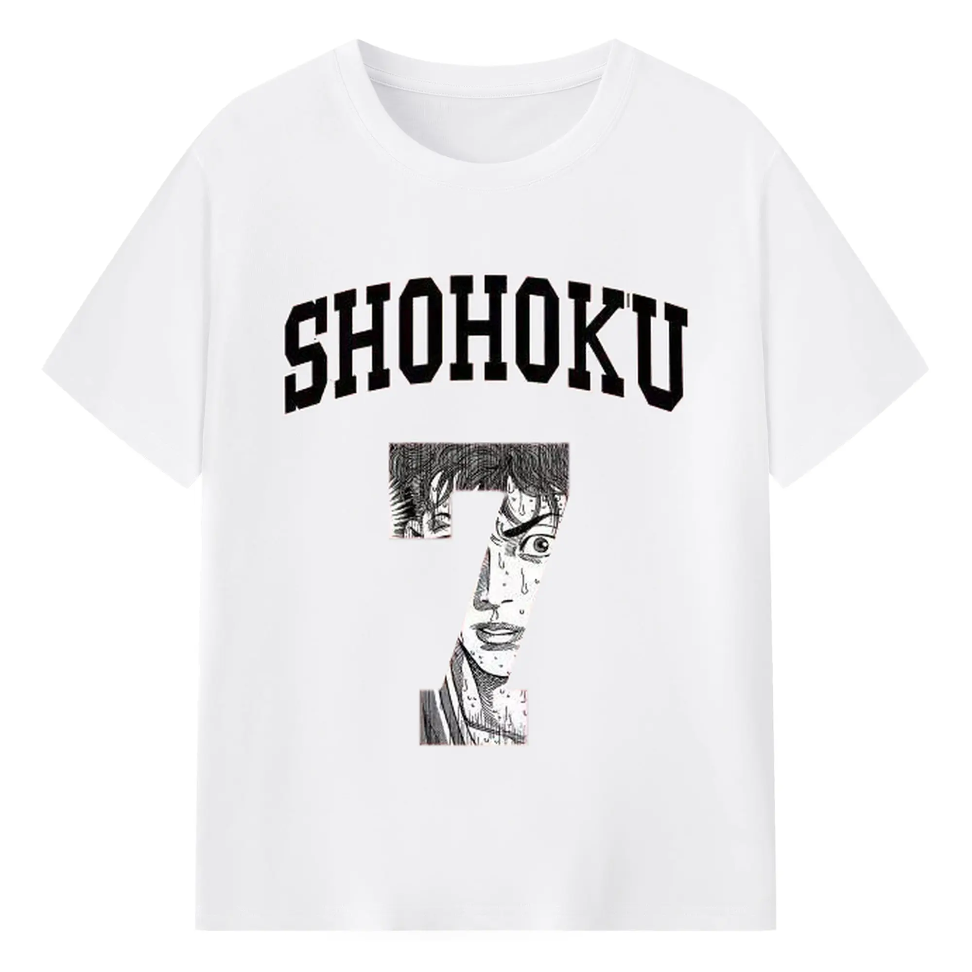 スラムダンク マンガ　宮城 宮城リョータ　 - 綿100％ 半袖Tシャツ ・ フロントプリント ・ 快適 通気性 ・ 日常使い 散歩 スポーツ用