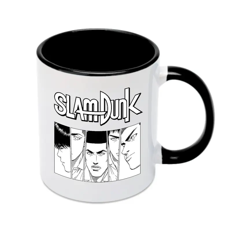 スラムダンク 湘北バスケ部 - カラフルマグカップ ・ 陶器 ・ 熱転写プリント ・ 鮮やかデザイン ・ 耐久性 高品質 ・ コーヒー お茶 ギフト用