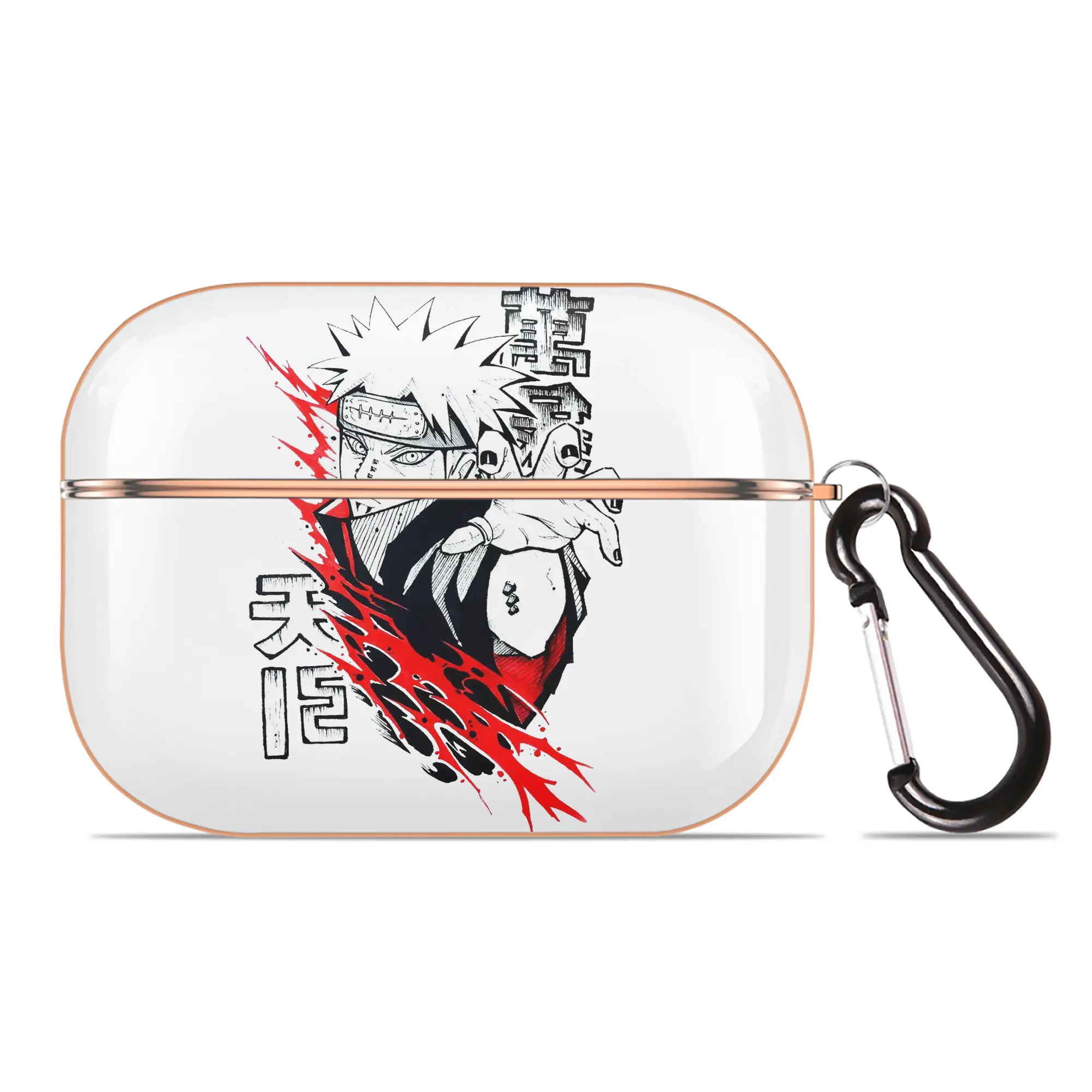 うずまき ナルト 暁 組織メンバーペイン 六道 - 【AirPods Pro用】ハードシェル保護ケース｜耐衝撃・防指紋・カラビナ付き商品仕様