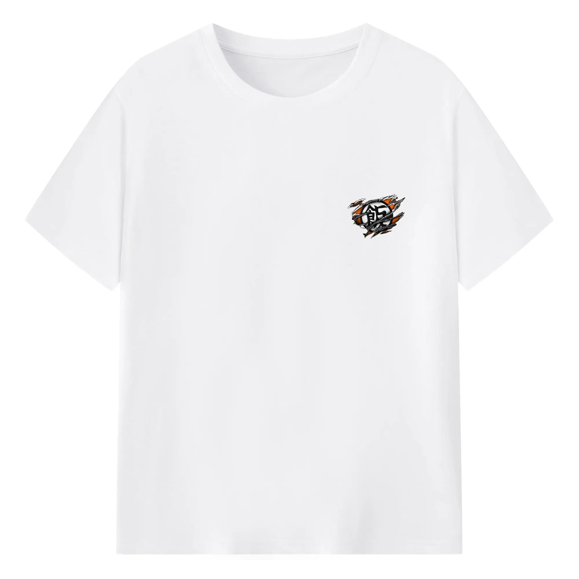 ドラゴンボール 孫悟飯 シンプルロゴ - 綿100％ 半袖Tシャツ ・ フロントプリント ・ 快適 通気性 ・ 日常使い 散歩 スポーツ用