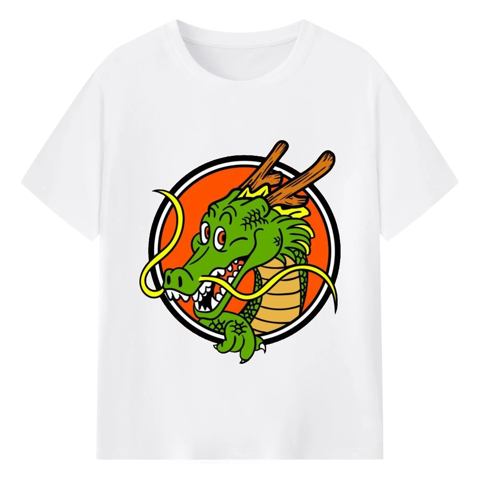 ドラゴンボール DRAGON BALL シェンロン - 綿100％ 半袖Tシャツ ・ フロントプリント ・ 快適 通気性 ・ 日常使い 散歩 スポーツ用