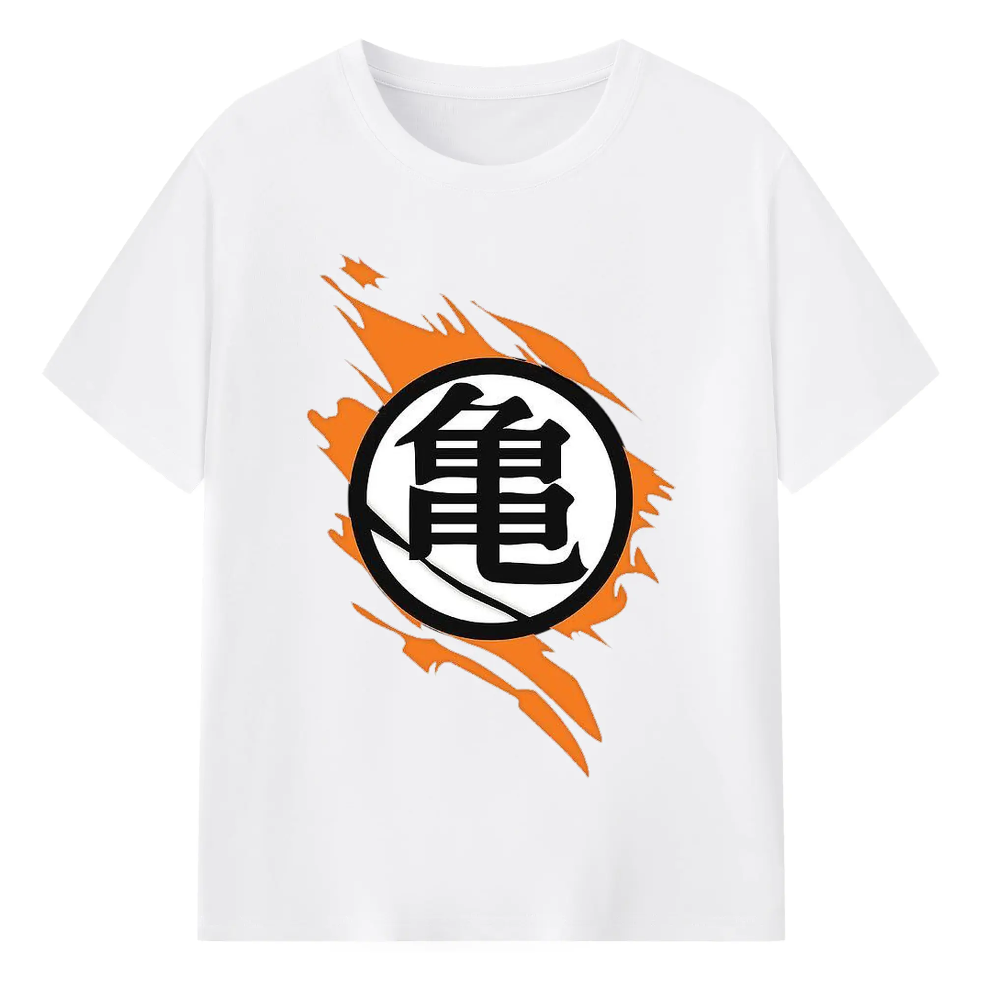 ドラゴンボール 亀仙流ロゴ - 綿100％ 半袖Tシャツ ・ フロントプリント ・ 快適 通気性 ・ 日常使い 散歩 スポーツ用
