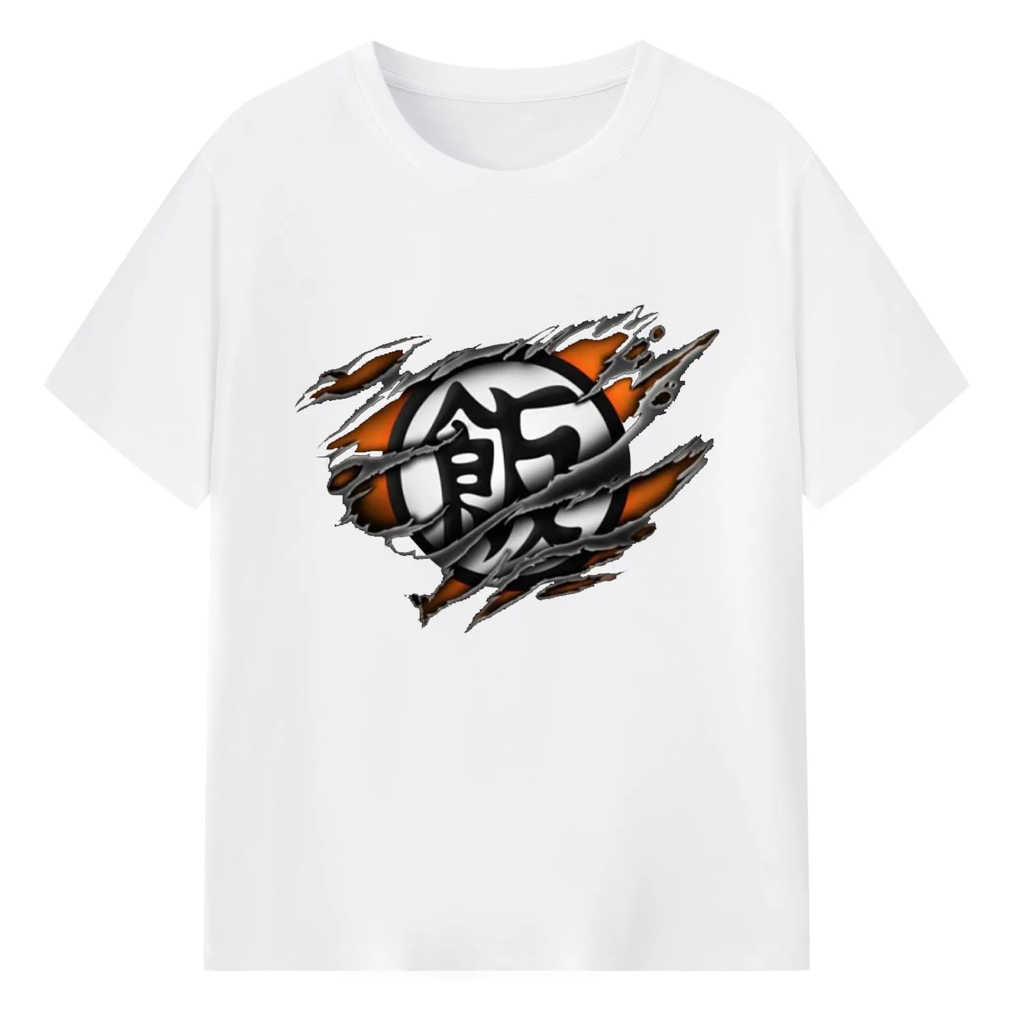 ドラゴンボール 孫悟飯 シンプルロゴ - 綿100％ 半袖Tシャツ ・ フロントプリント ・ 快適 通気性 ・ 日常使い 散歩 スポーツ用