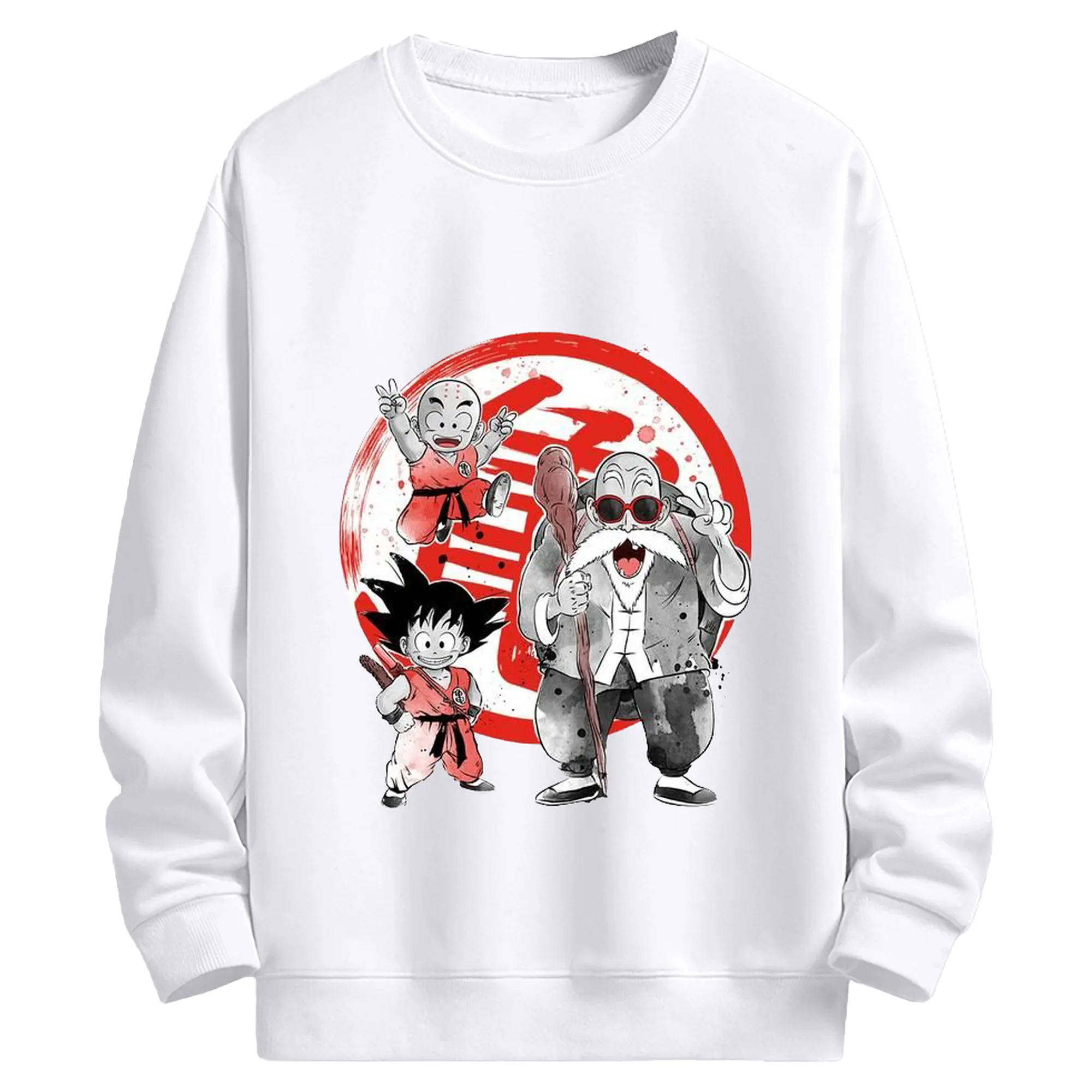 ドラゴンボール DRAGON BALL 孫悟空 クリリン 亀仙人 - 高品質 クルーネック スウェット ・ コットン59％ ポリエステル41％ ・ ユニセックス 長袖 トレーナー ・ カジュアル デイリー スポーツ 散歩用