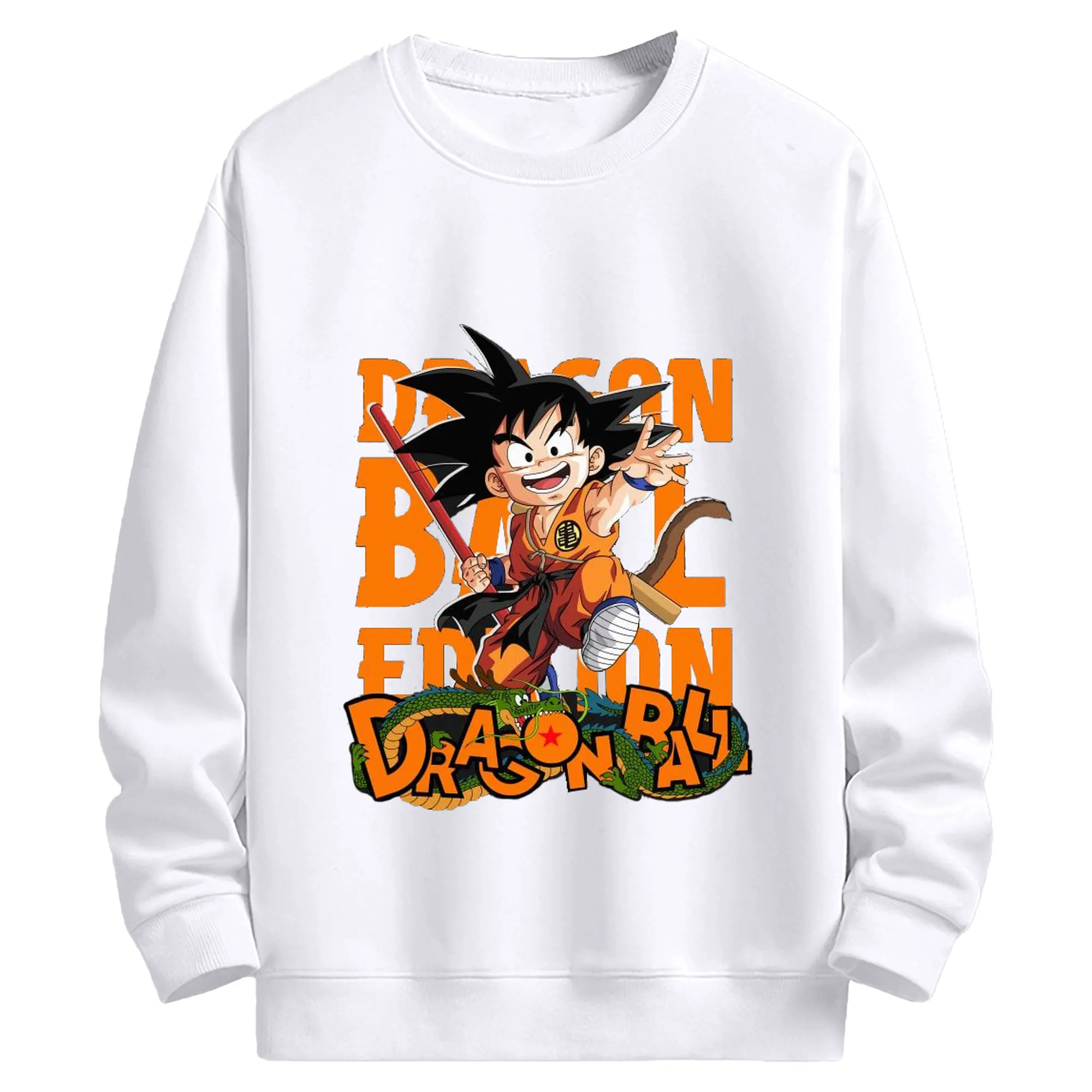 ドラゴンボール DRAGON BALL 孫悟空 - 高品質 クルーネック スウェット ・ コットン59％ ポリエステル41％ ・ ユニセックス 長袖 トレーナー ・ カジュアル デイリー スポーツ 散歩用