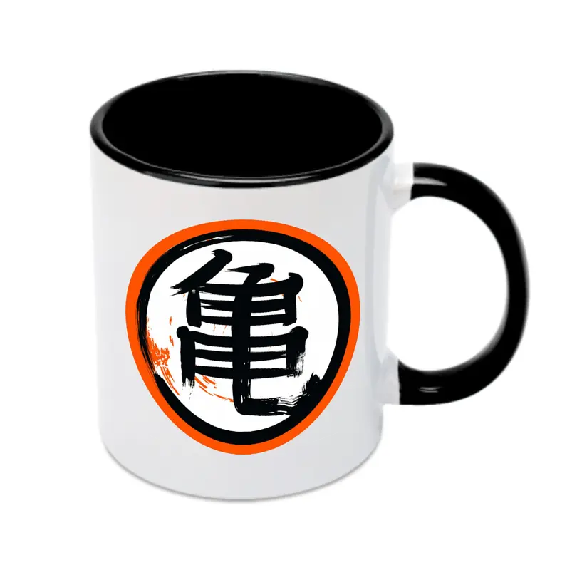 ドラゴンボール 亀仙流 シンプルロゴ - カラフルマグカップ ・ 陶器 ・ 熱転写プリント ・ 鮮やかデザイン ・ 耐久性 高品質 ・ コーヒー お茶 ギフト用