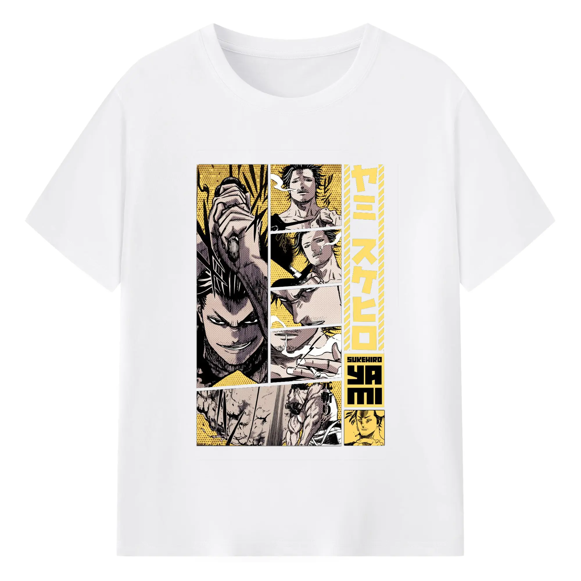 ブラッククローバー - 綿100％ 半袖Tシャツ ・ フロントプリント ・ 快適 通気性 ・ 日常使い 散歩 スポーツ用