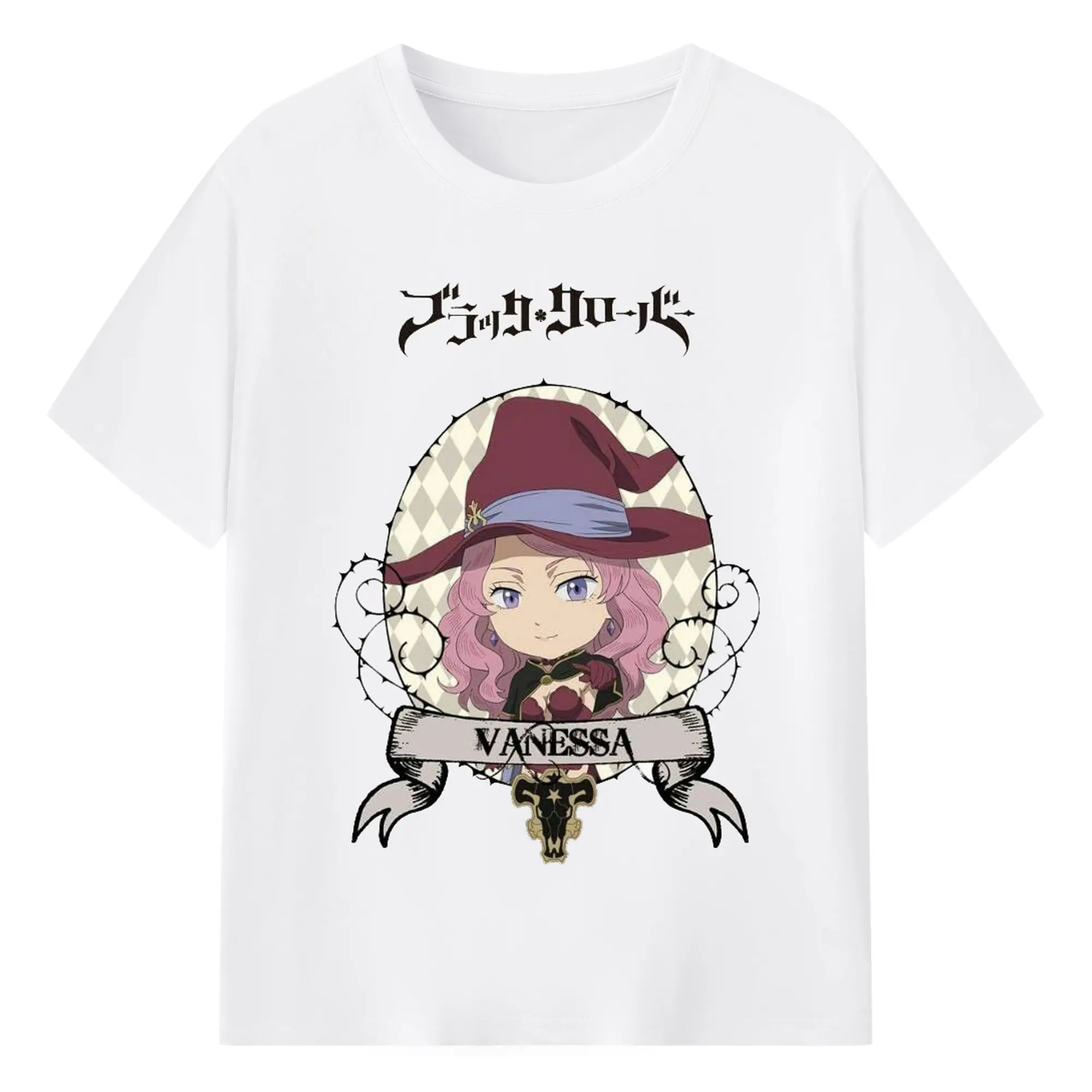 ブラッククローバー デフォルメキャラ - 綿100％ 半袖Tシャツ ・ フロントプリント ・ 快適 通気性 ・ 日常使い 散歩 スポーツ用