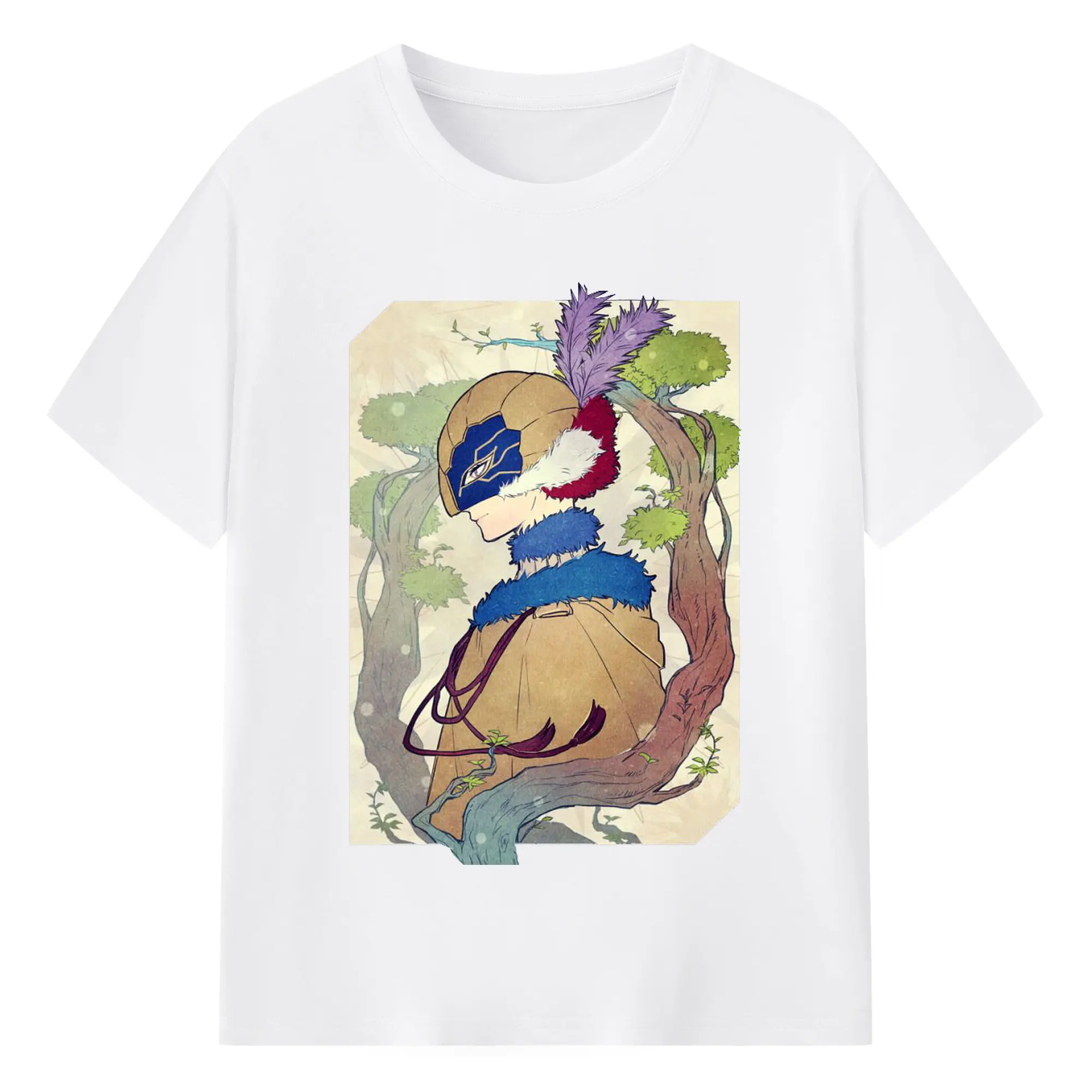 ブラッククローバー 金色黎明 ウィリアム - 綿100％ 半袖Tシャツ ・ フロントプリント ・ 快適 通気性 ・ 日常使い 散歩 スポーツ用