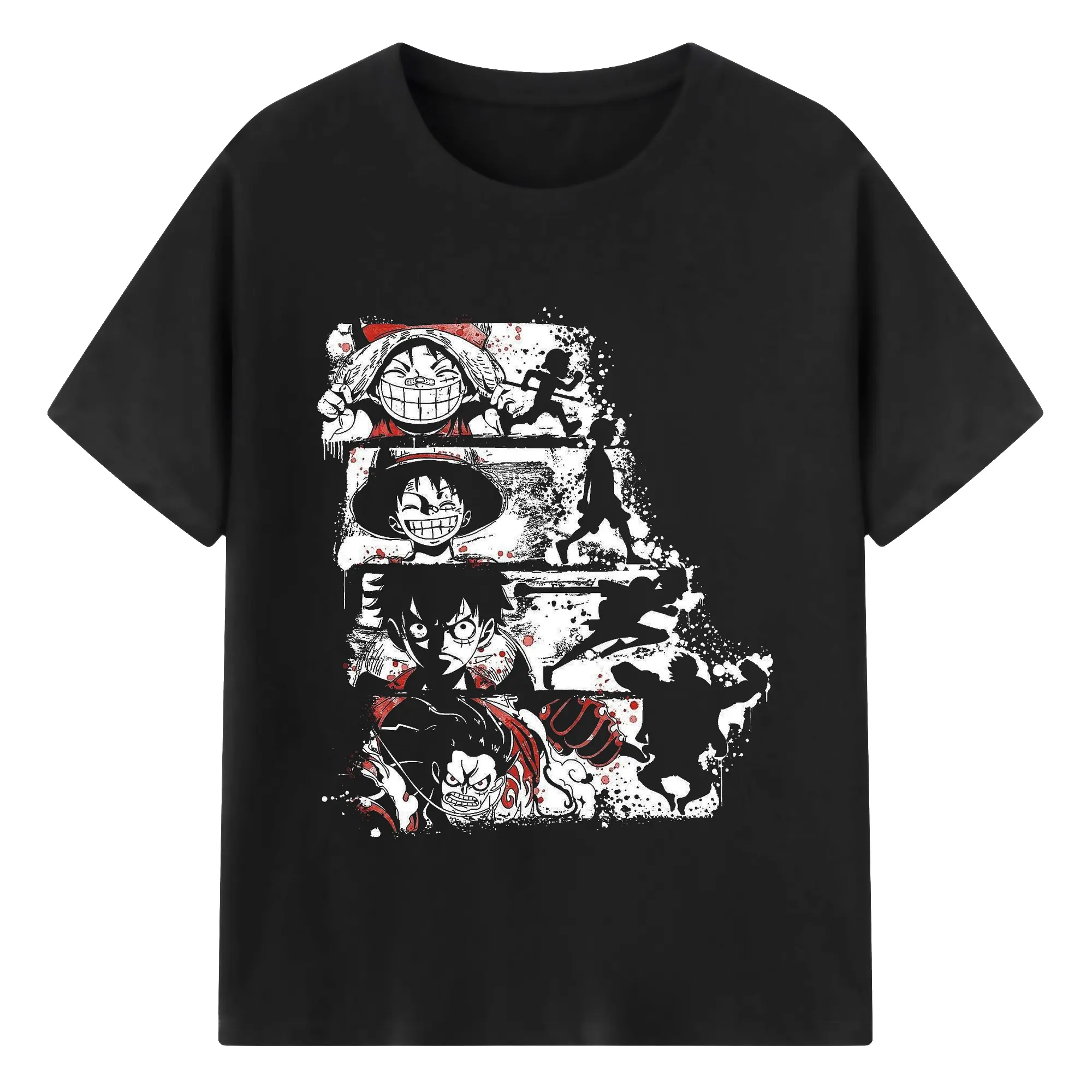 ワンピース - 綿100％ 半袖Tシャツ ・ フロントプリント ・ 快適 通気性 ・ 日常使い 散歩 スポーツ用