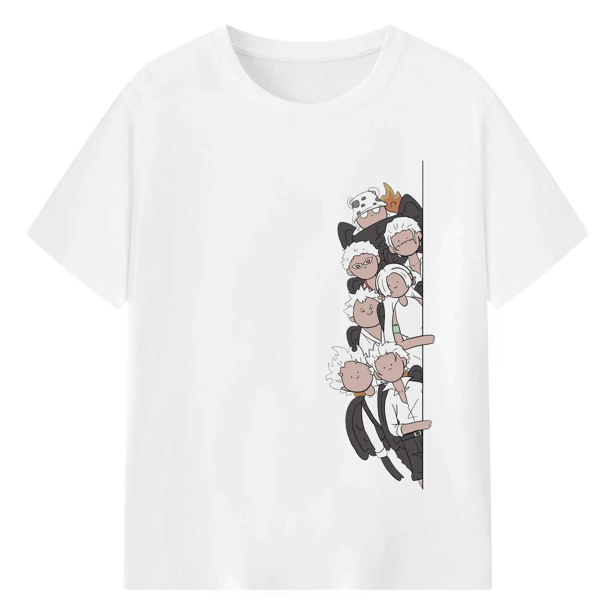 ワンピース - 綿100％ 半袖Tシャツ ・ フロントプリント ・ 快適 通気性 ・ 日常使い 散歩 スポーツ用