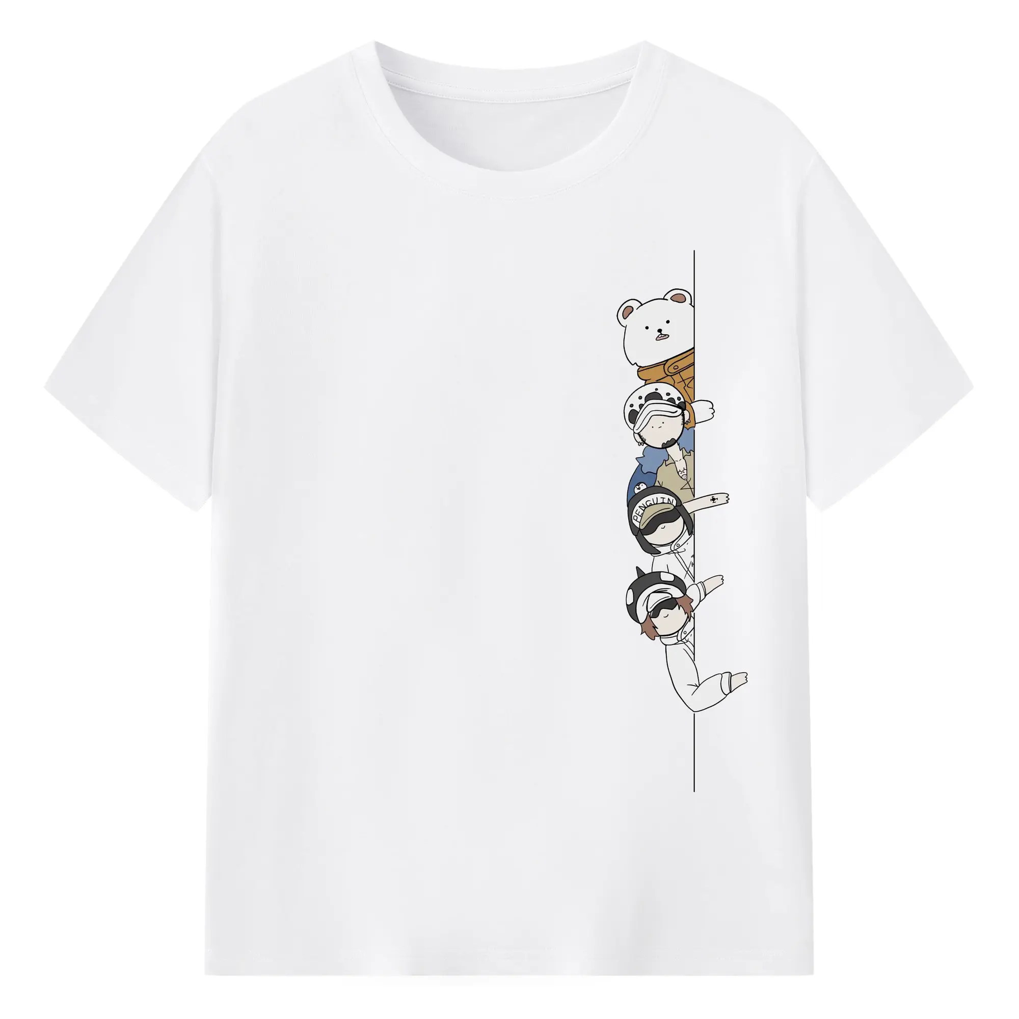 ワンピース - 綿100％ 半袖Tシャツ ・ フロントプリント ・ 快適 通気性 ・ 日常使い 散歩 スポーツ用