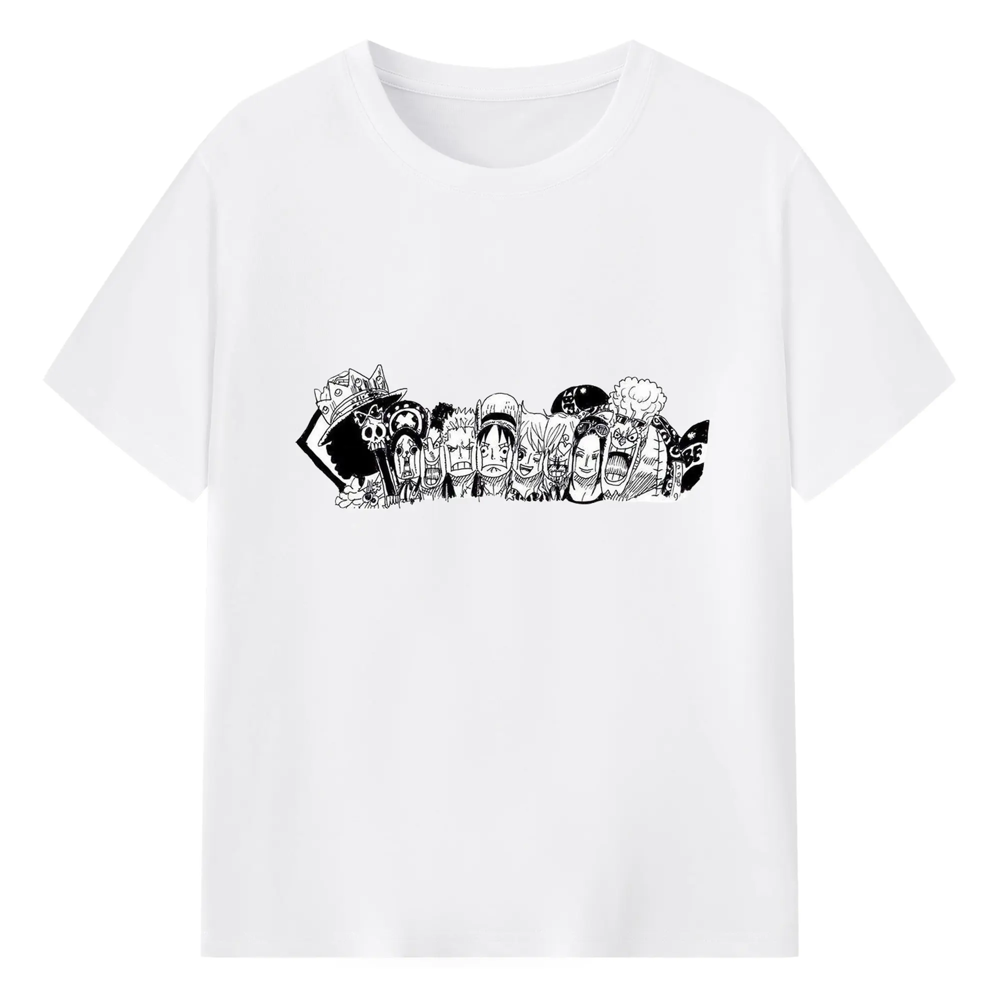 ワンピース - 綿100％ 半袖Tシャツ ・ フロントプリント ・ 快適 通気性 ・ 日常使い 散歩 スポーツ用