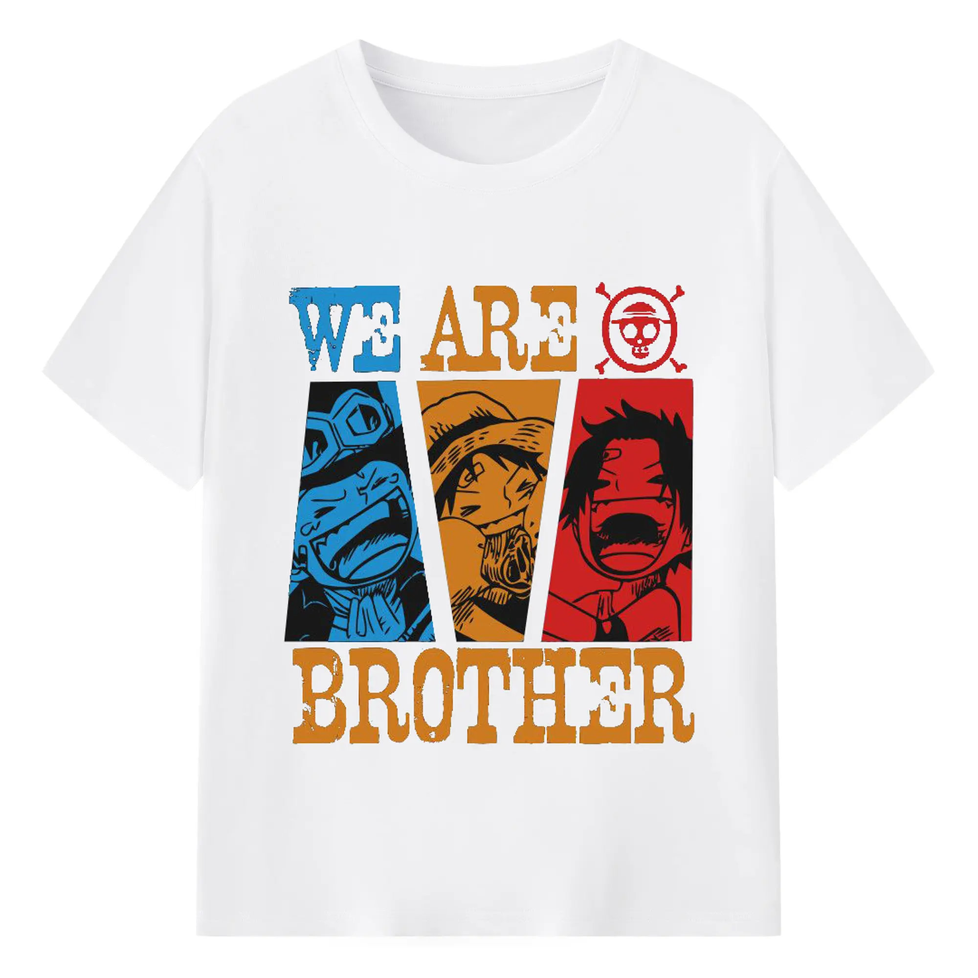 ワンピース - 綿100％ 半袖Tシャツ ・ フロントプリント ・ 快適 通気性 ・ 日常使い 散歩 スポーツ用