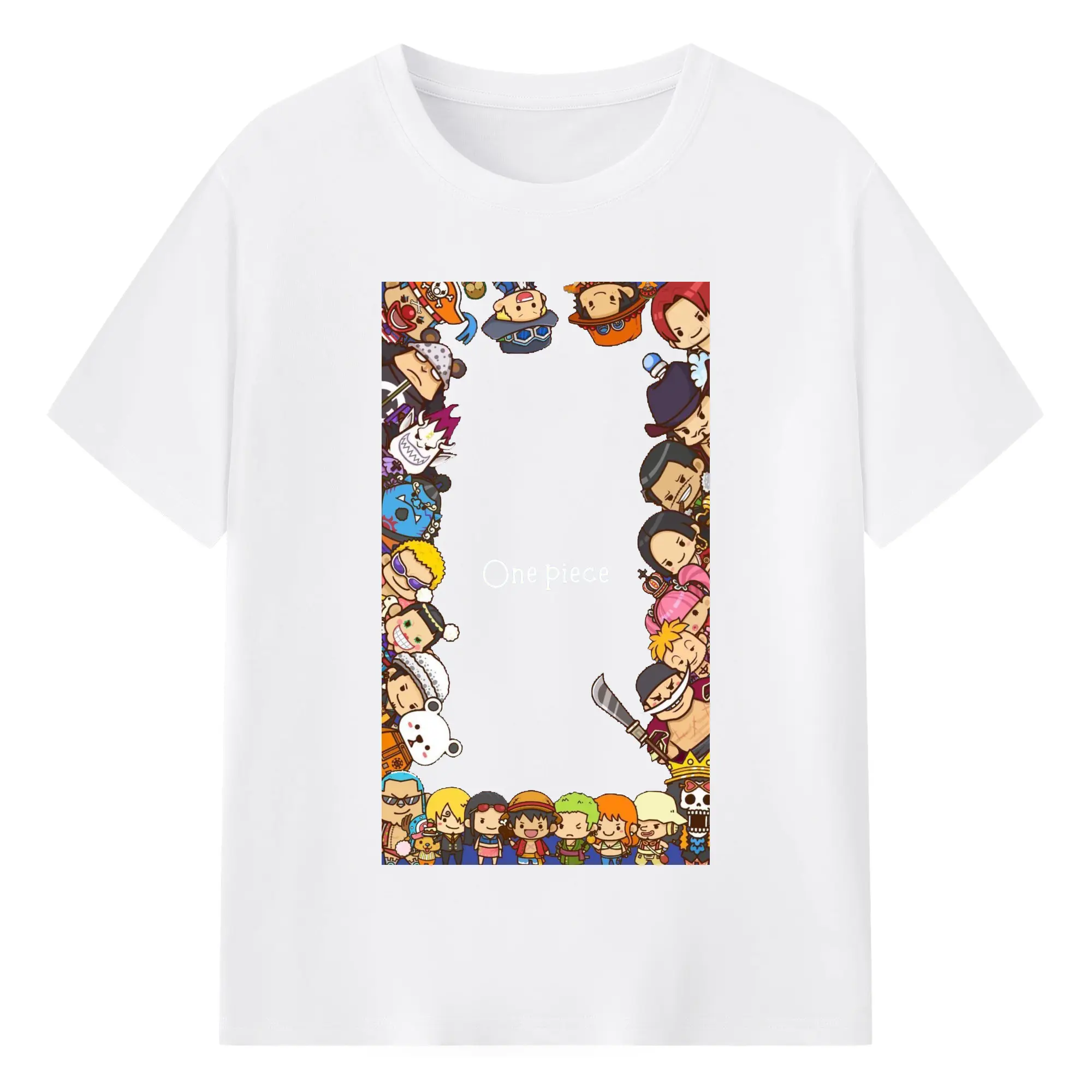 ワンピース - 綿100％ 半袖Tシャツ ・ フロントプリント ・ 快適 通気性 ・ 日常使い 散歩 スポーツ用