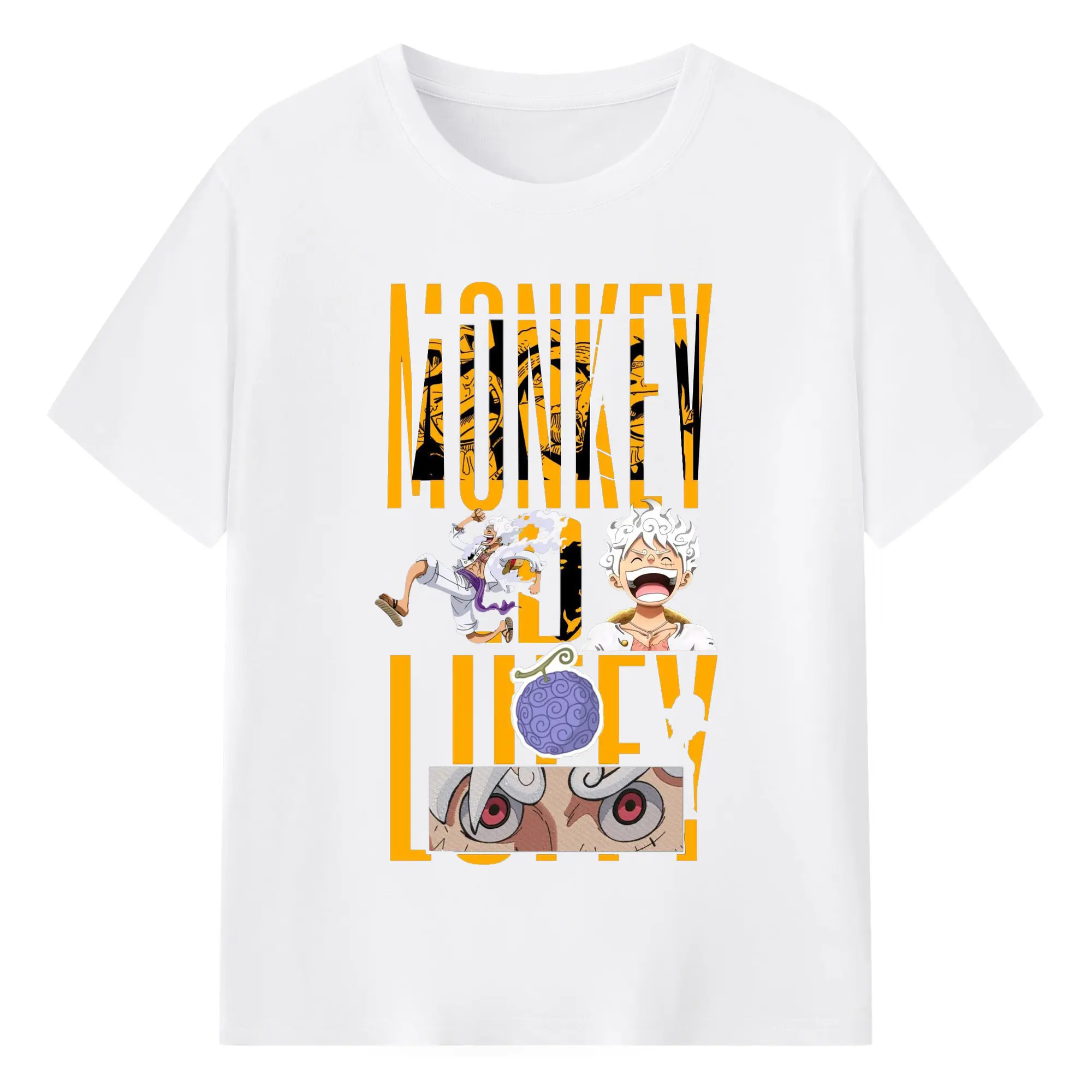 ワンピース - 綿100％ 半袖Tシャツ ・ フロントプリント ・ 快適 通気性 ・ 日常使い 散歩 スポーツ用