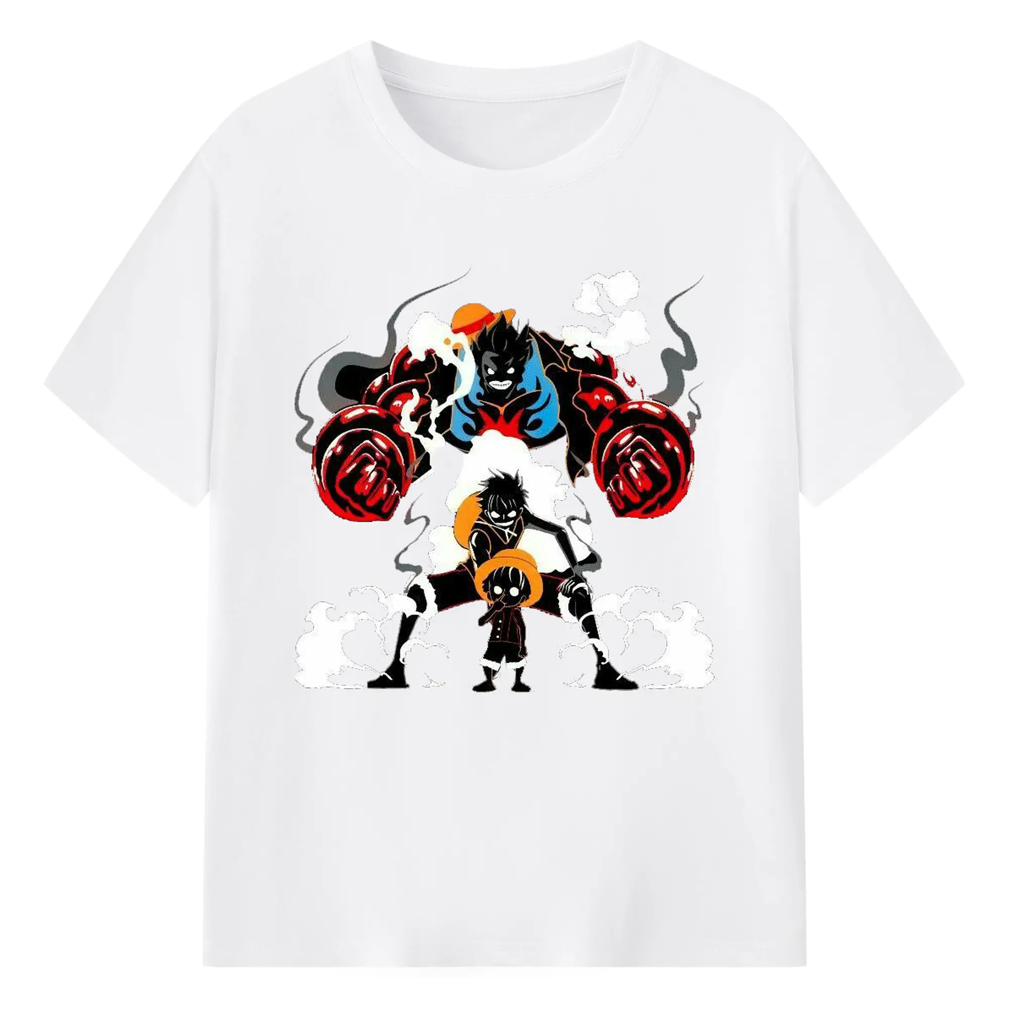 ワンピース - 綿100％ 半袖Tシャツ ・ フロントプリント ・ 快適 通気性 ・ 日常使い 散歩 スポーツ用