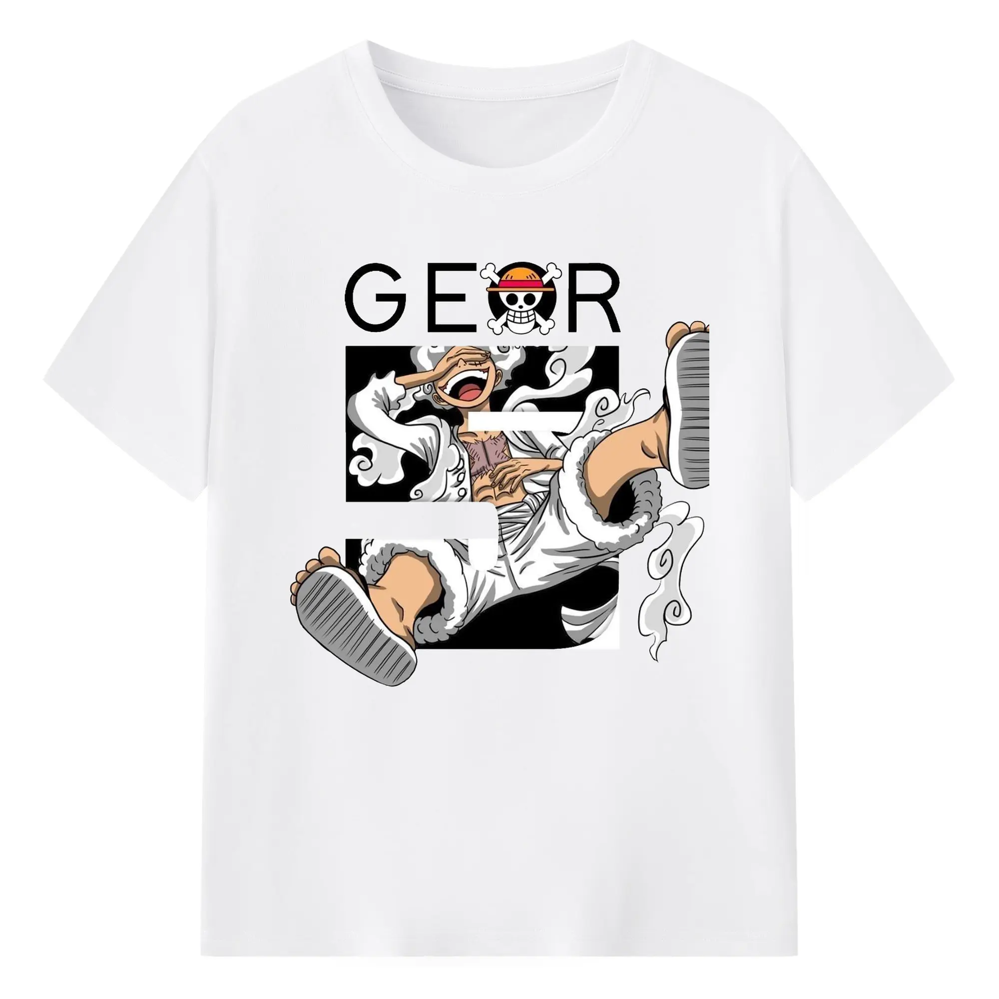 ワンピース - 綿100％ 半袖Tシャツ ・ フロントプリント ・ 快適 通気性 ・ 日常使い 散歩 スポーツ用