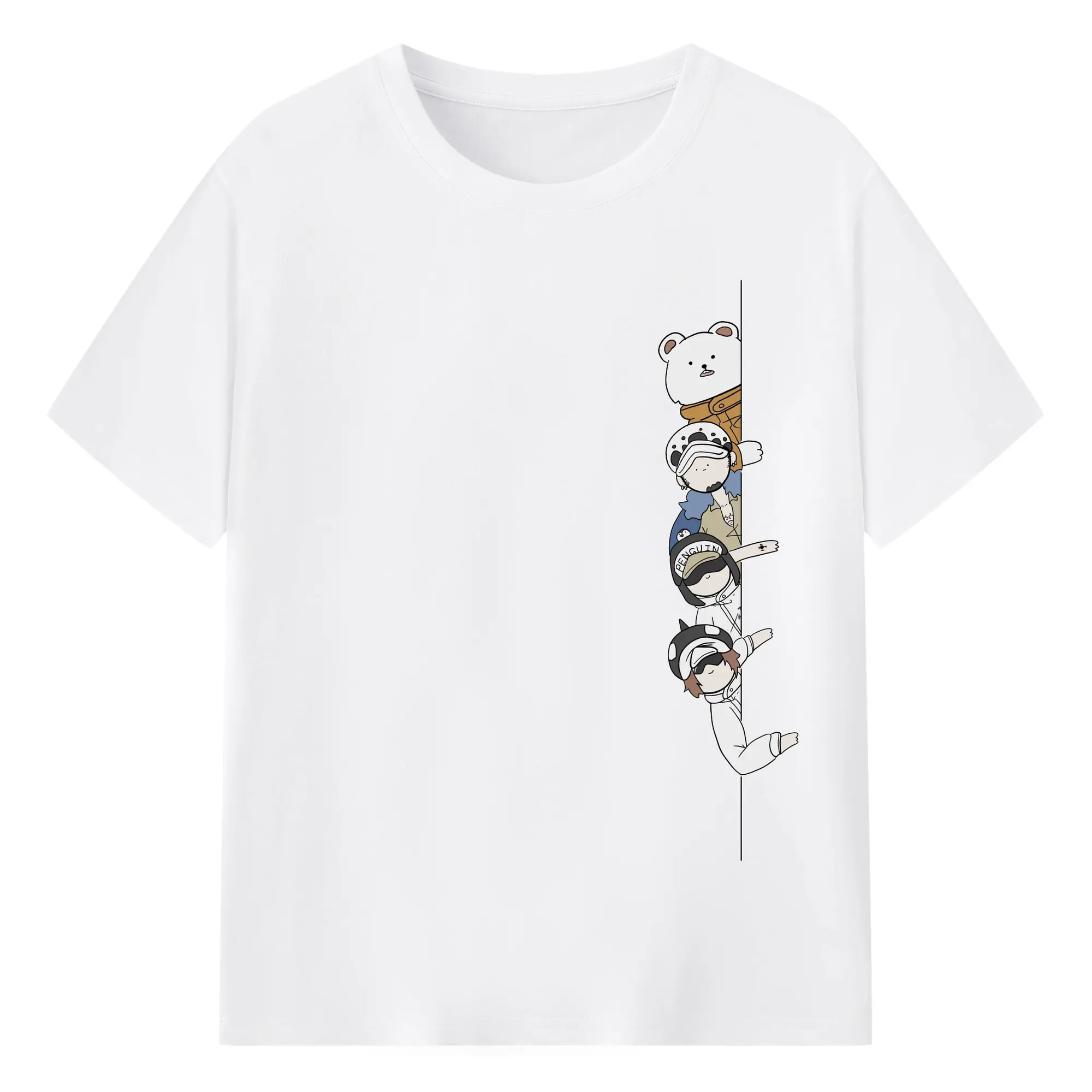 ワンピース - 綿100％ 半袖Tシャツ ・ フロントプリント ・ 快適 通気性 ・ 日常使い 散歩 スポーツ用