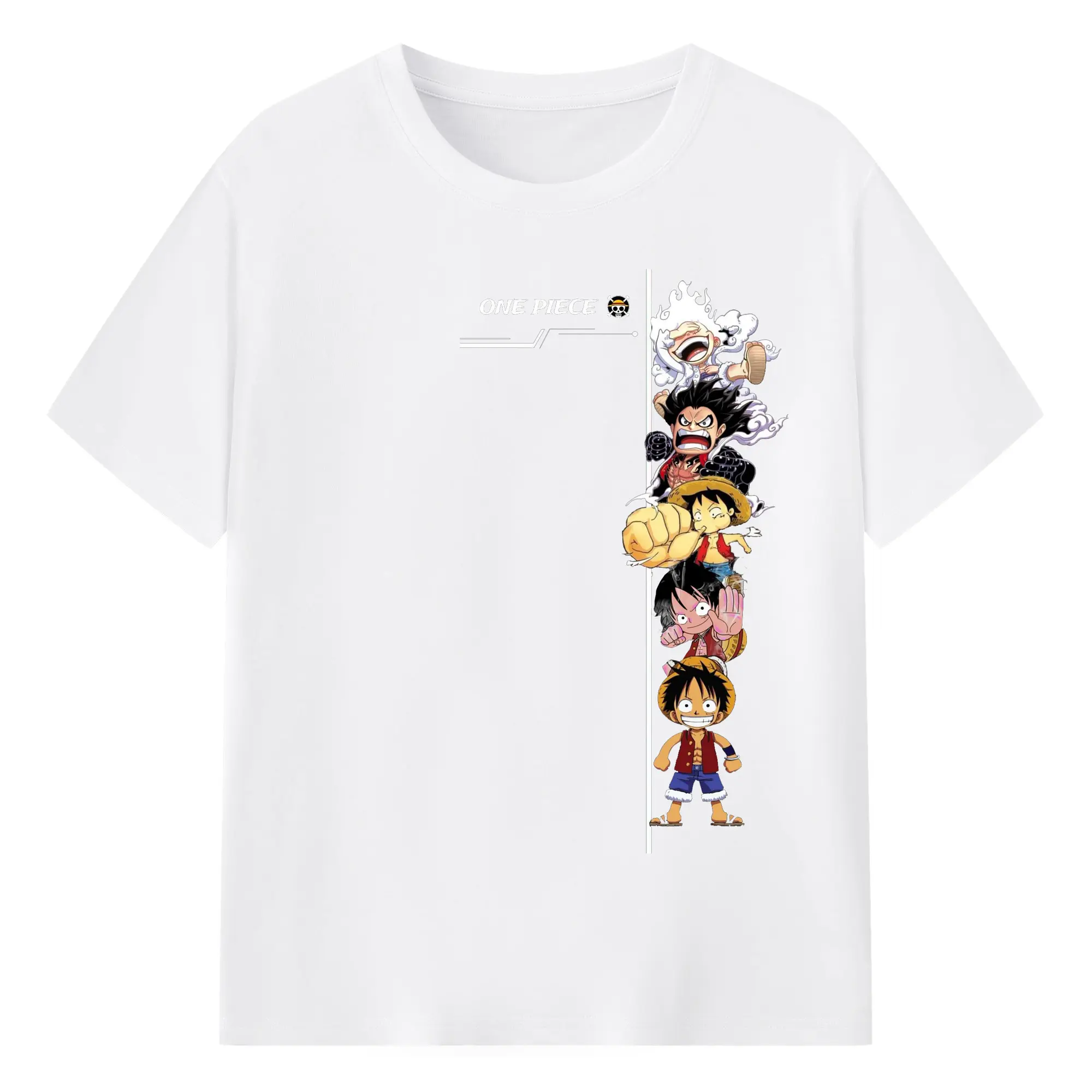 ワンピース - 綿100％ 半袖Tシャツ ・ フロントプリント ・ 快適 通気性 ・ 日常使い 散歩 スポーツ用