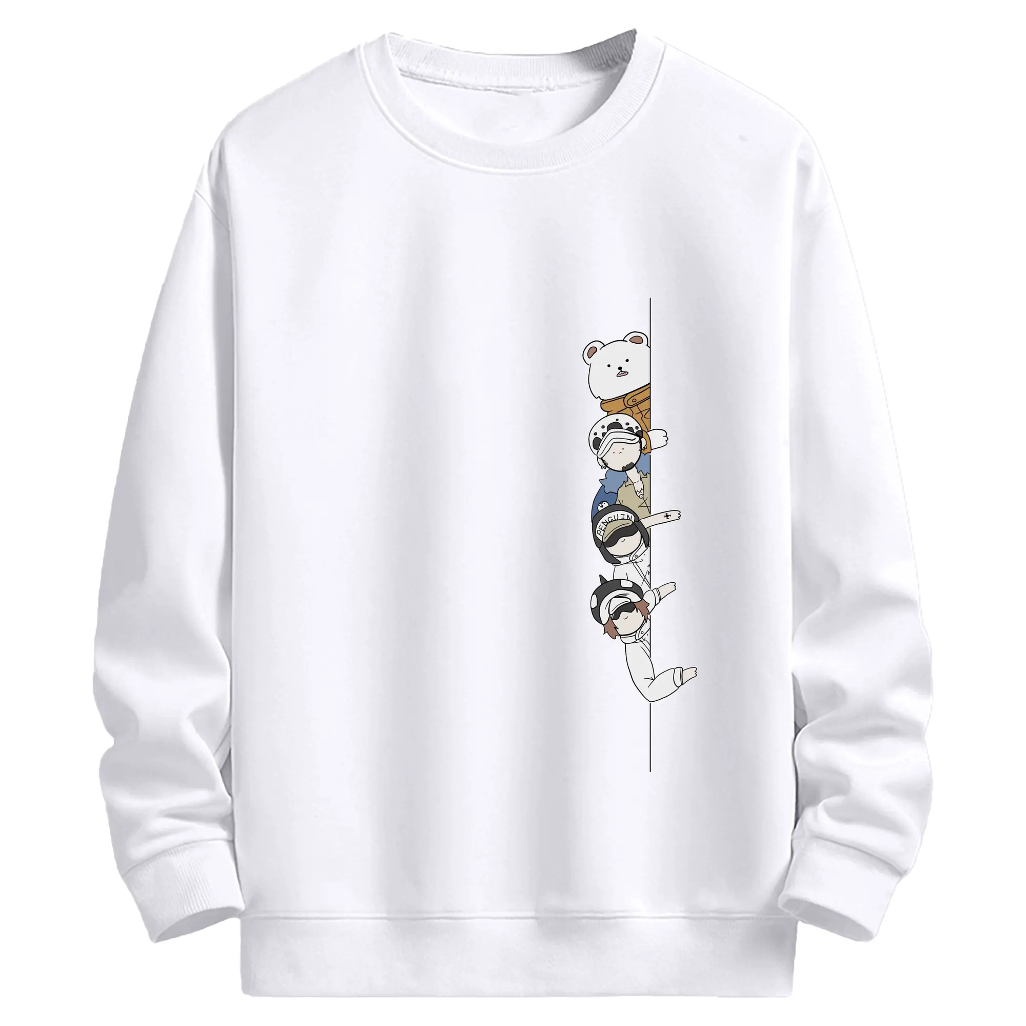 ワンピース - 高品質 クルーネック スウェット ・ コットン59％ ポリエステル41％ ・ ユニセックス 長袖 トレーナー ・ カジュアル デイリー スポーツ 散歩用