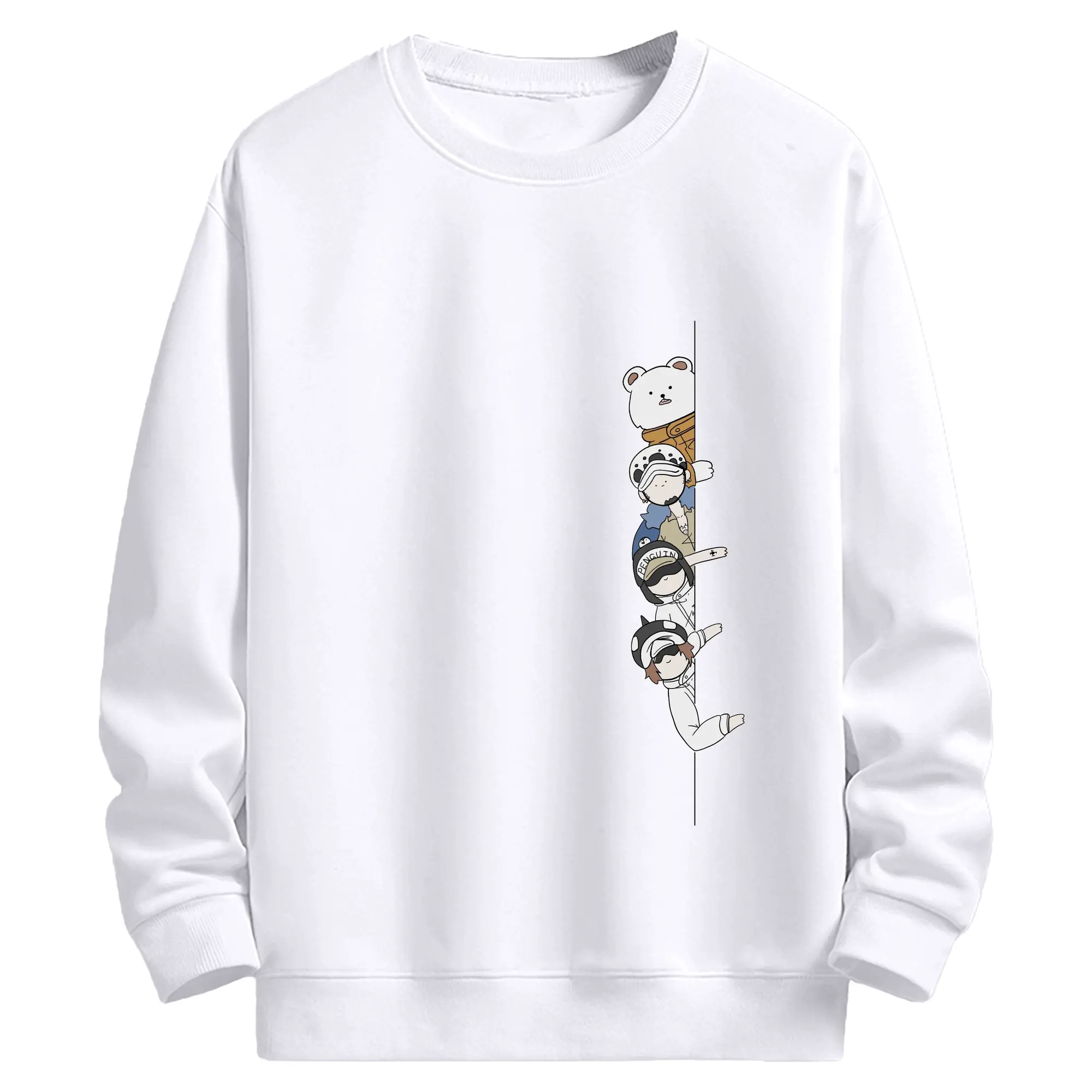 ワンピース - 高品質 クルーネック スウェット ・ コットン59％ ポリエステル41％ ・ ユニセックス 長袖 トレーナー ・ カジュアル デイリー スポーツ 散歩用