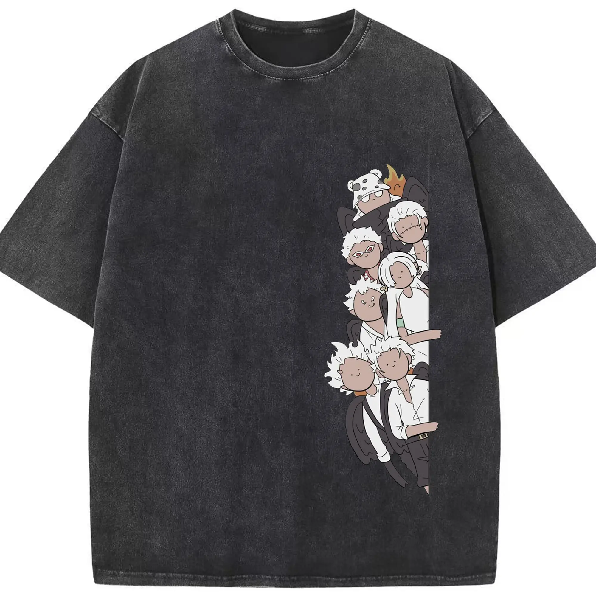 ワンピース - 綿100％ ヴィンテージ風 半袖Tシャツ ・ フロントプリント ・ 柔らか肌触り ・ 通気性 快適 ・ スポーツ カジュアル 外出用