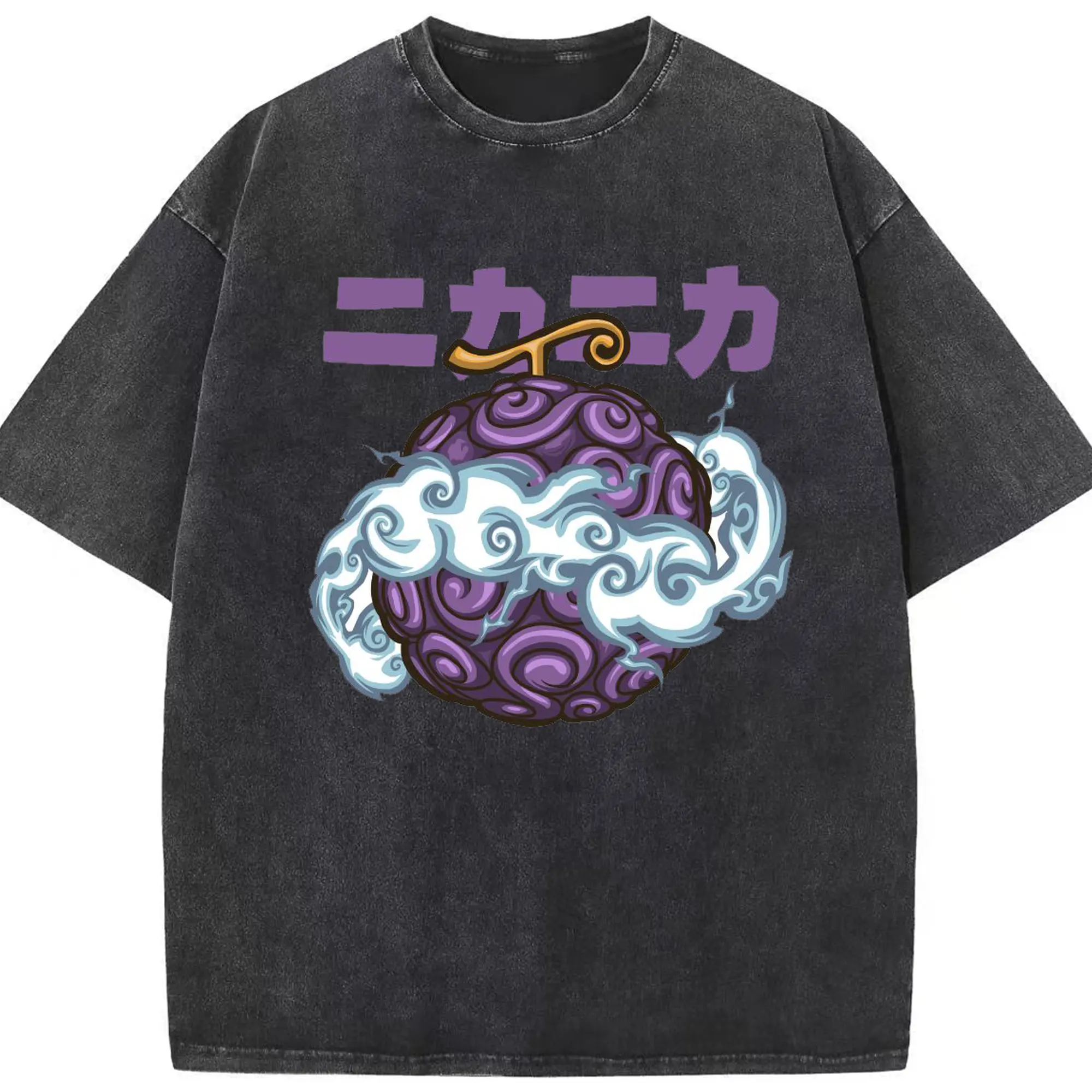 ワンピース - 綿100％ ヴィンテージ風 半袖Tシャツ ・ フロントプリント ・ 柔らか肌触り ・ 通気性 快適 ・ スポーツ カジュアル 外出用