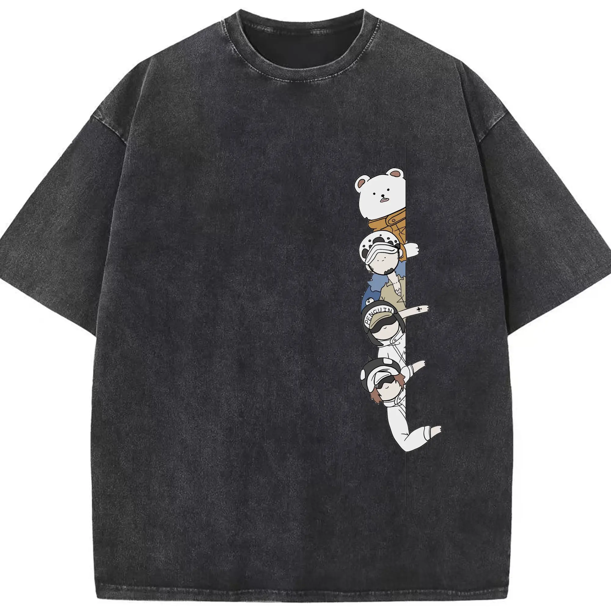 ワンピース - 綿100％ ヴィンテージ風 半袖Tシャツ ・ フロントプリント ・ 柔らか肌触り ・ 通気性 快適 ・ スポーツ カジュアル 外出用