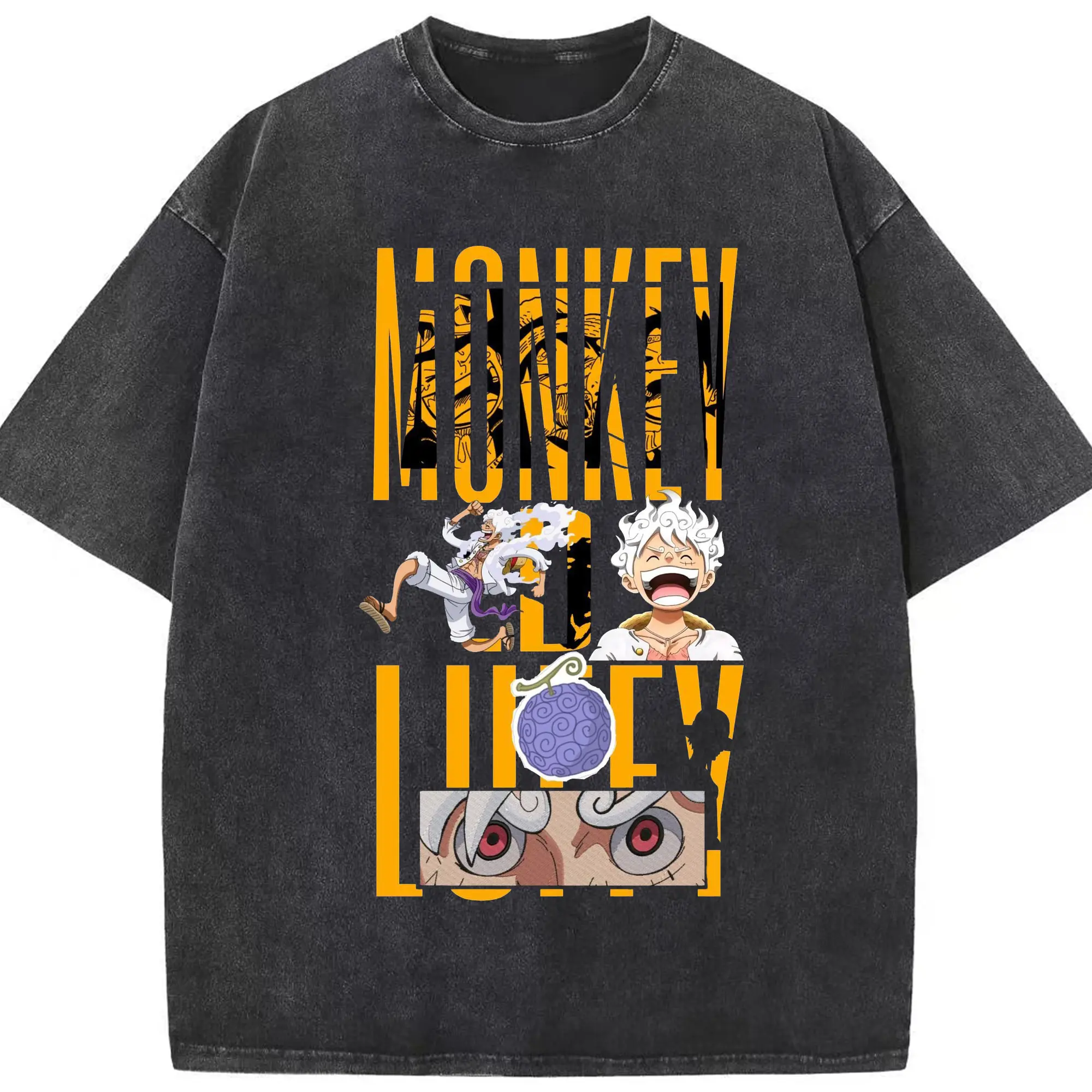 ワンピース - 綿100％ ヴィンテージ風 半袖Tシャツ ・ フロントプリント ・ 柔らか肌触り ・ 通気性 快適 ・ スポーツ カジュアル 外出用