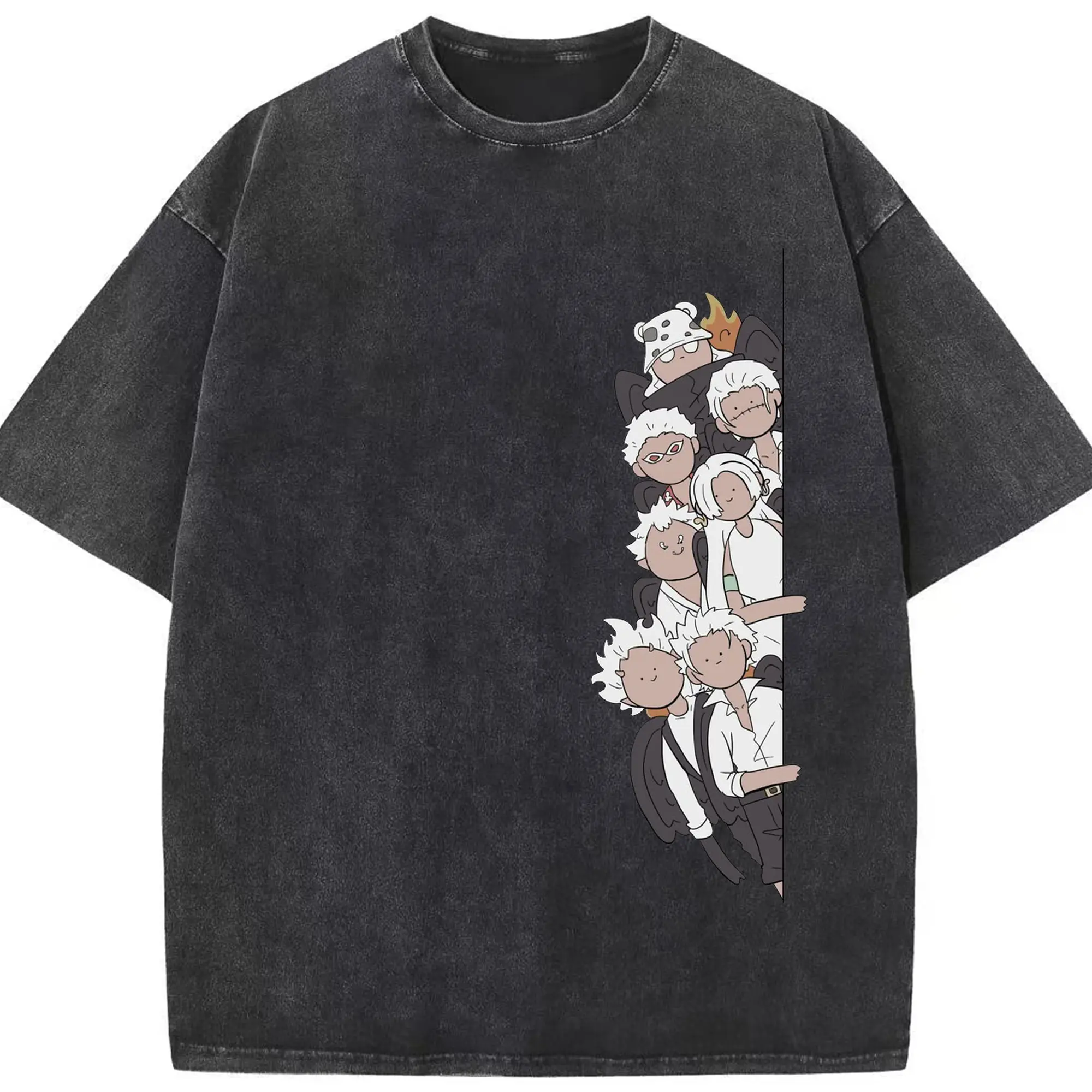 ワンピース - 綿100％ ヴィンテージ風 半袖Tシャツ ・ フロントプリント ・ 柔らか肌触り ・ 通気性 快適 ・ スポーツ カジュアル 外出用