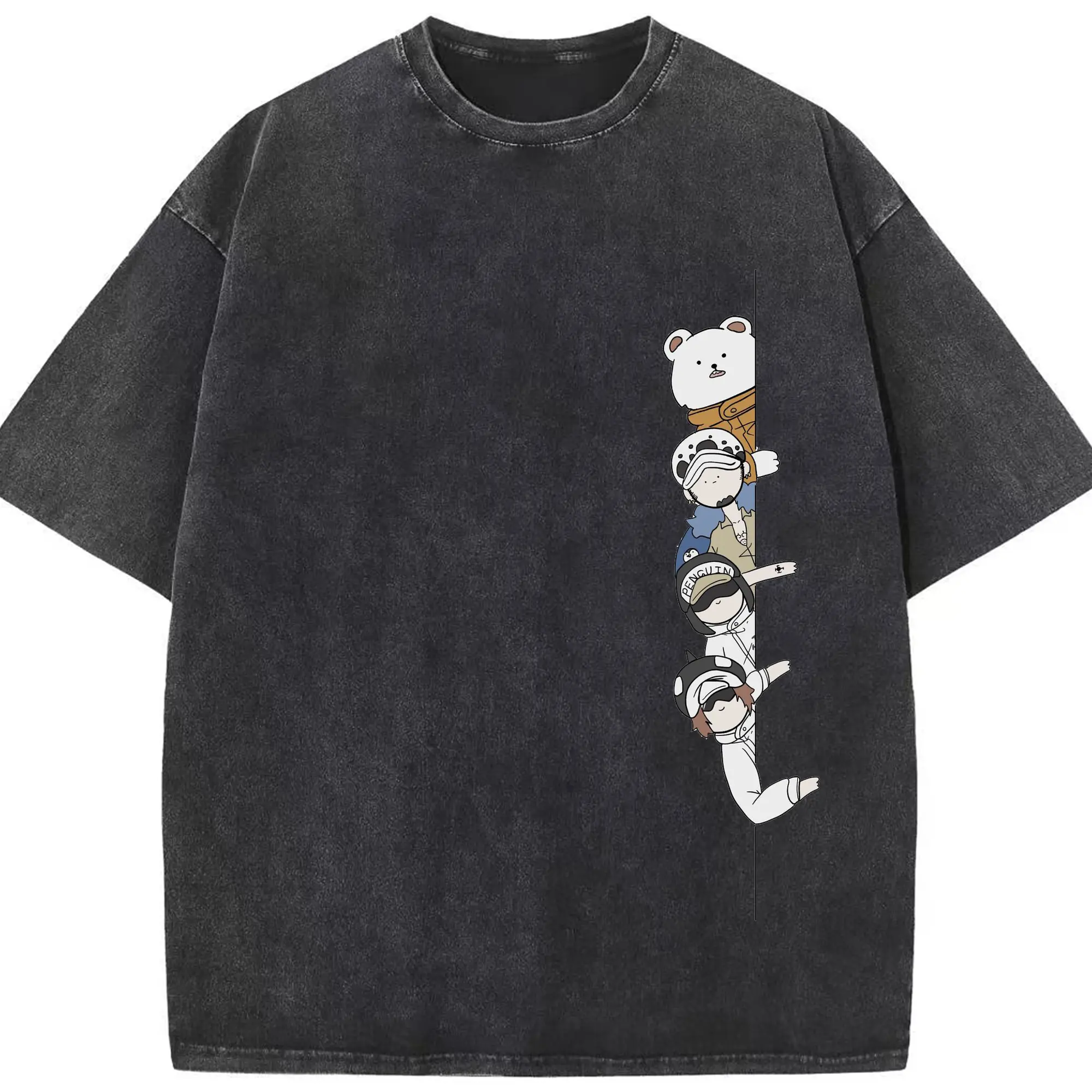 ワンピース - 綿100％ ヴィンテージ風 半袖Tシャツ ・ フロントプリント ・ 柔らか肌触り ・ 通気性 快適 ・ スポーツ カジュアル 外出用