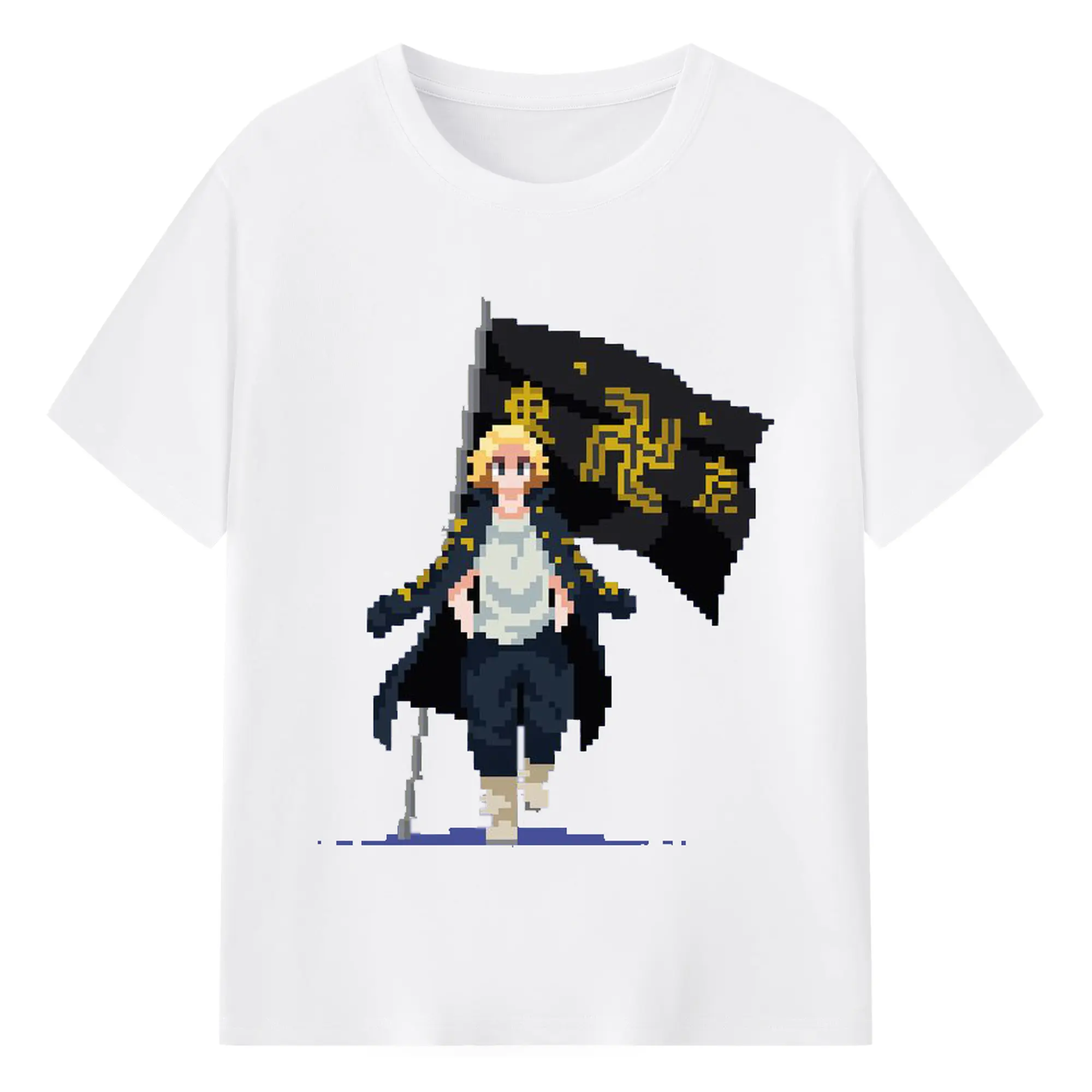 東京卍リベンジャーズ 東リベ佐野万次郎 - 綿100％ 半袖Tシャツ ・ フロントプリント ・ 快適 通気性 ・ 日常使い 散歩 スポーツ用