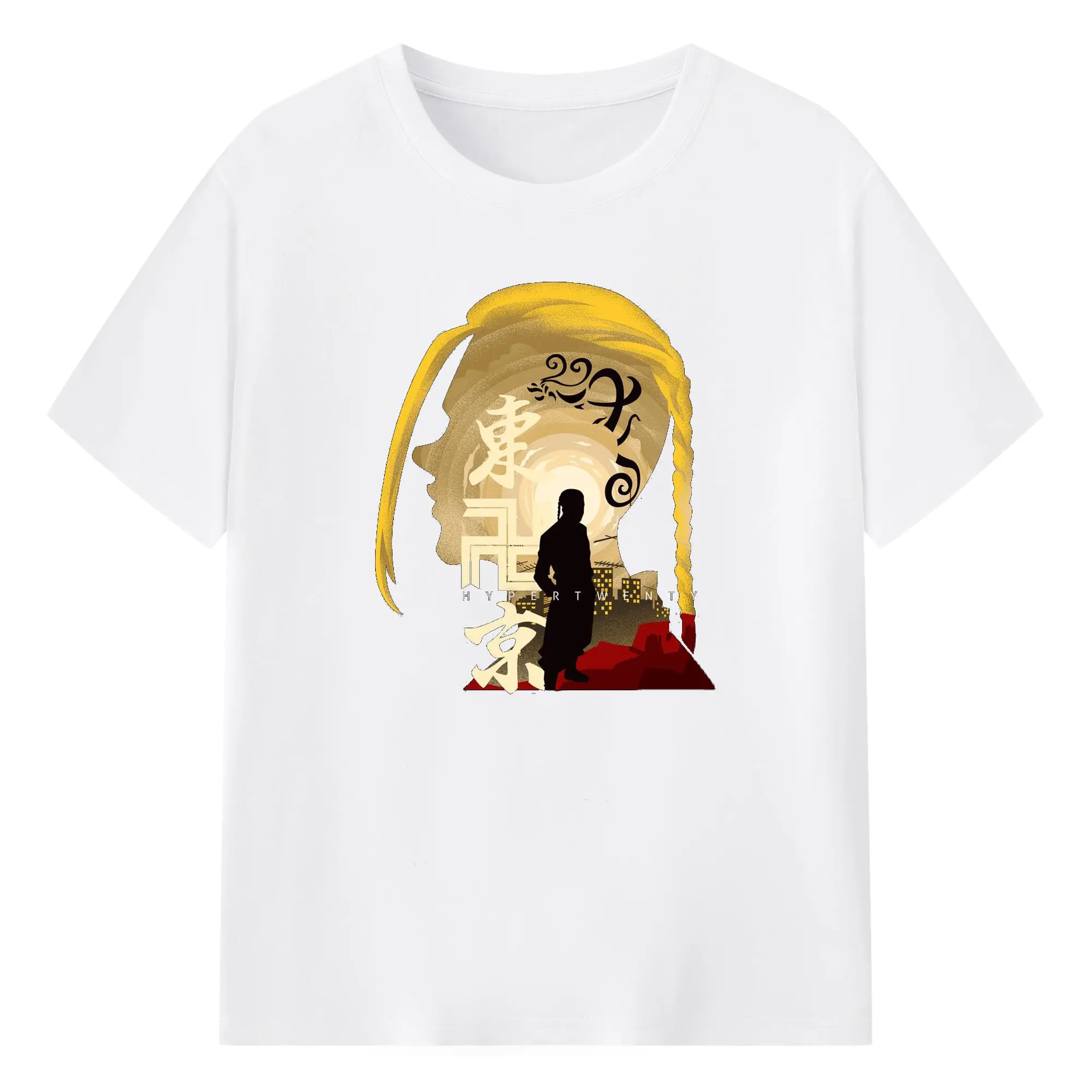 東京卍リベンジャーズ - 綿100％ 半袖Tシャツ ・ フロントプリント ・ 快適 通気性 ・ 日常使い 散歩 スポーツ用