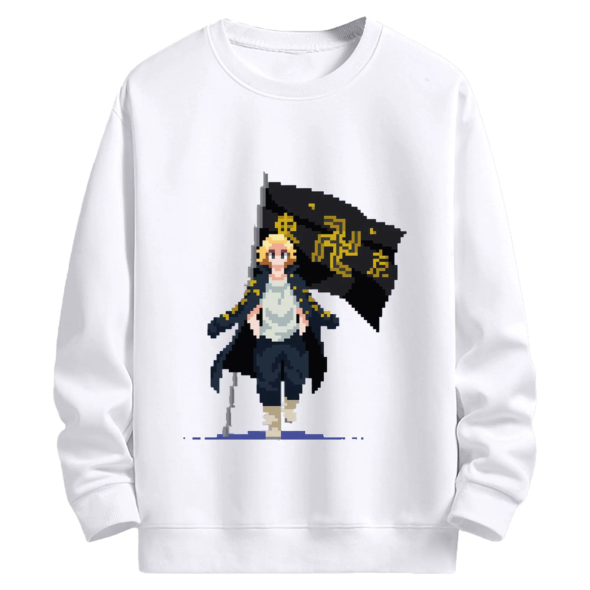 東京卍リベンジャーズ 東リベ佐野万次郎 - 高品質 クルーネック スウェット ・ コットン59％ ポリエステル41％ ・ ユニセックス 長袖 トレーナー ・ カジュアル デイリー スポーツ 散歩用