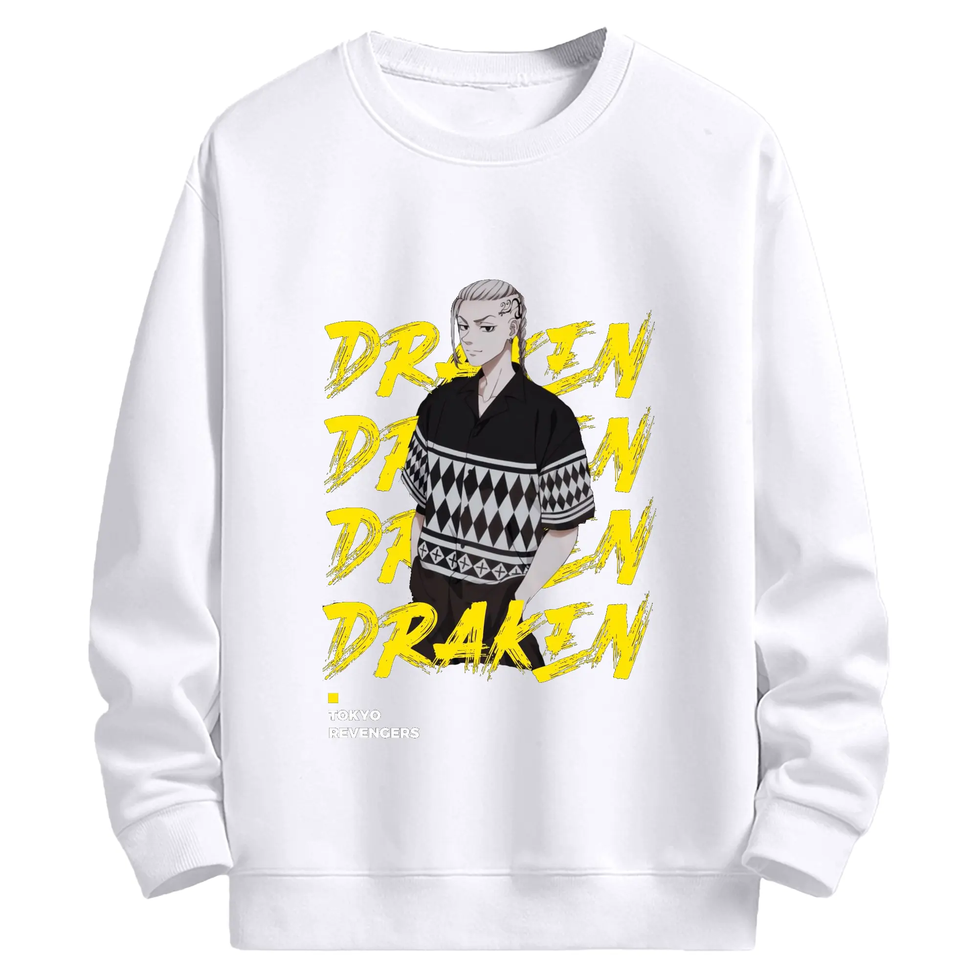 東京卍リベンジャーズ 龍宮寺堅 - 高品質 クルーネック スウェット ・ コットン59％ ポリエステル41％ ・ ユニセックス 長袖 トレーナー ・ カジュアル デイリー スポーツ 散歩用