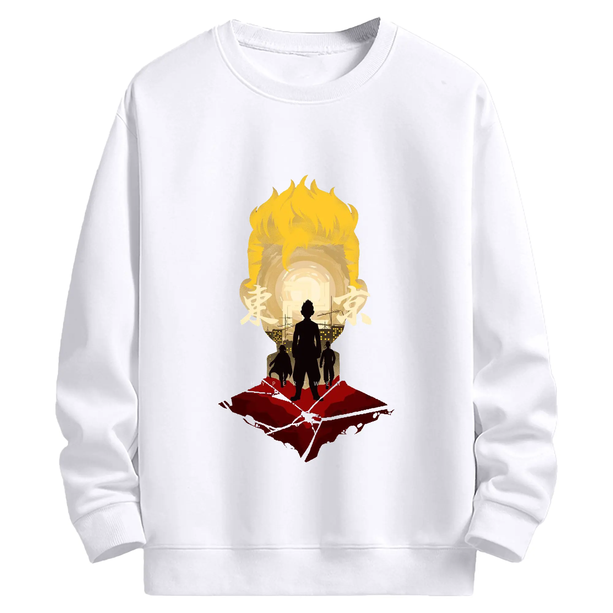 東京卍リベンジャーズ 東リベ花垣武道 - 高品質 クルーネック スウェット ・ コットン59％ ポリエステル41％ ・ ユニセックス 長袖 トレーナー ・ カジュアル デイリー スポーツ 散歩用