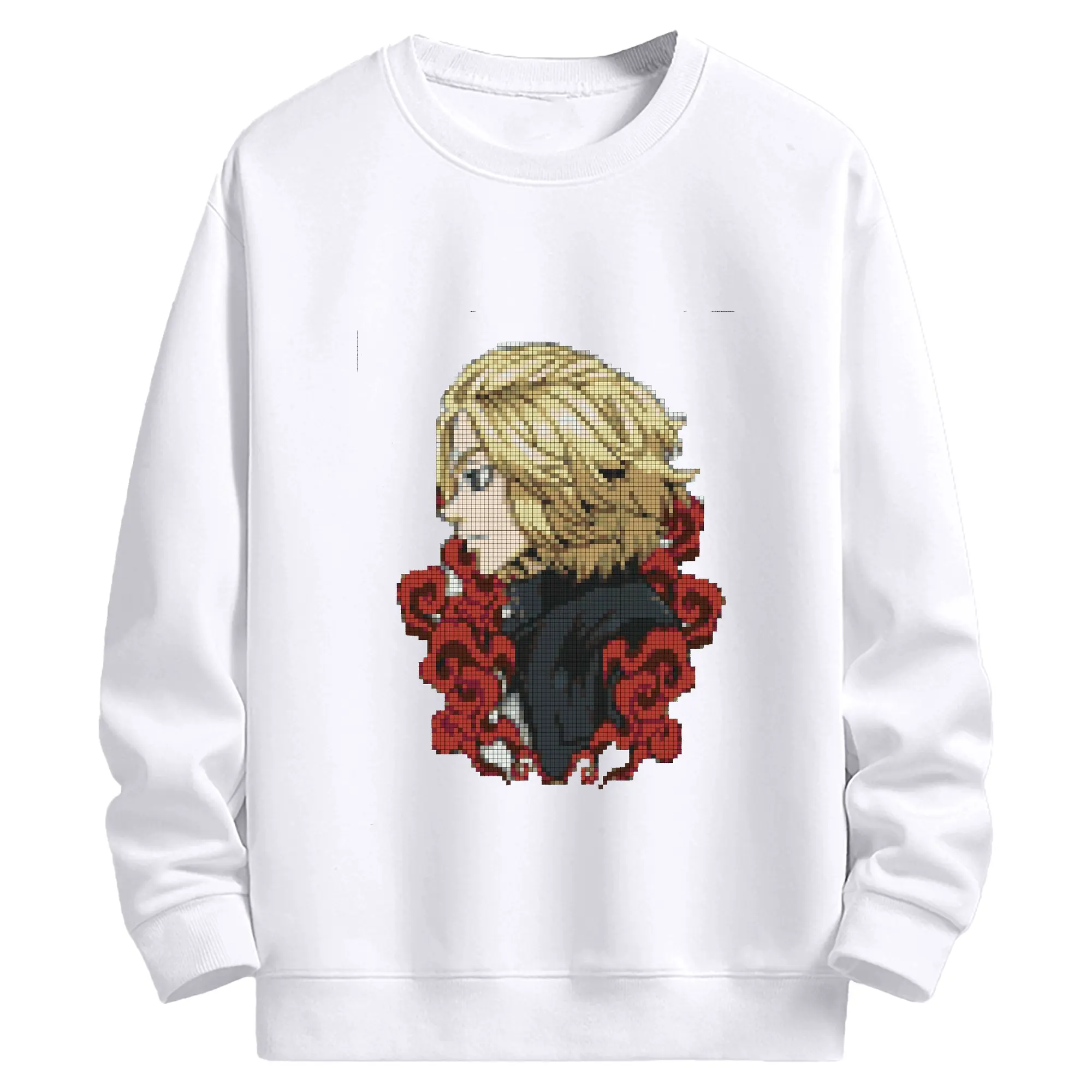 東京卍リベンジャーズ 東リベ佐野万次郎 - 高品質 クルーネック スウェット ・ コットン59％ ポリエステル41％ ・ ユニセックス 長袖 トレーナー ・ カジュアル デイリー スポーツ 散歩用