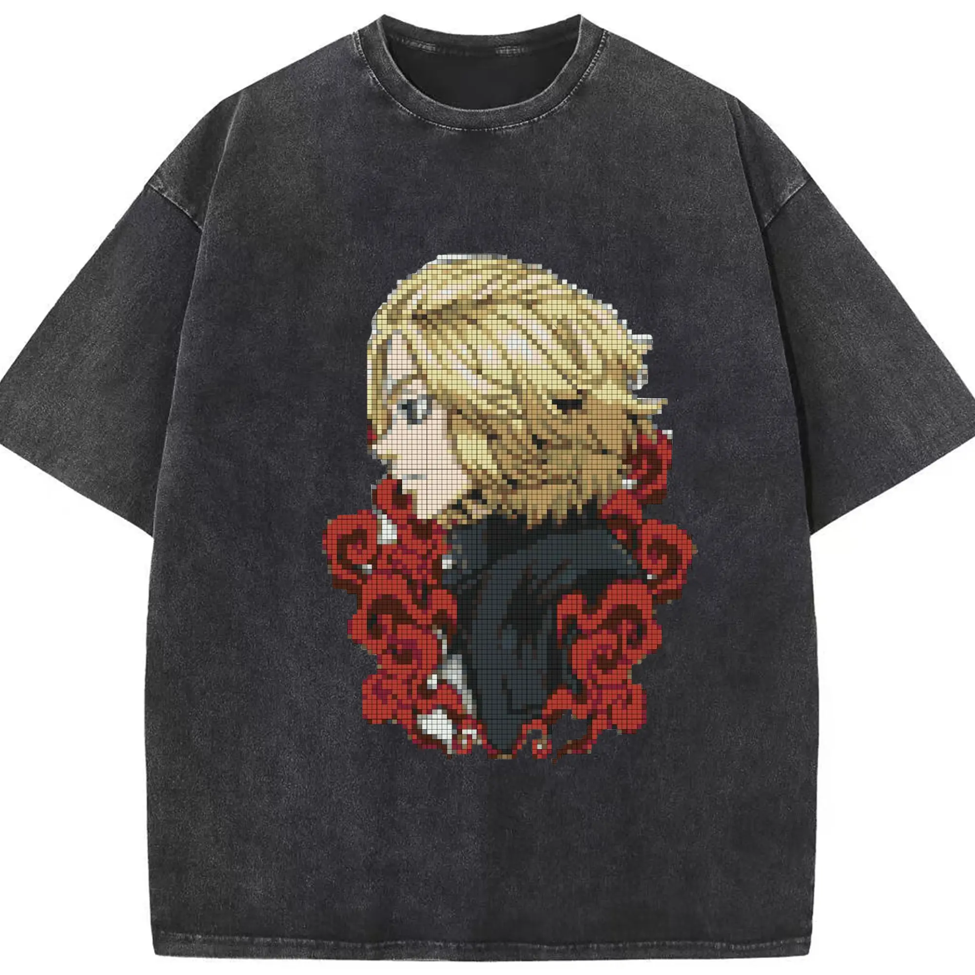 東京卍リベンジャーズ 東リベ佐野万次郎 - 綿100％ ヴィンテージ風 半袖Tシャツ ・ フロントプリント ・ 柔らか肌触り ・ 通気性 快適 ・ スポーツ カジュアル 外出用