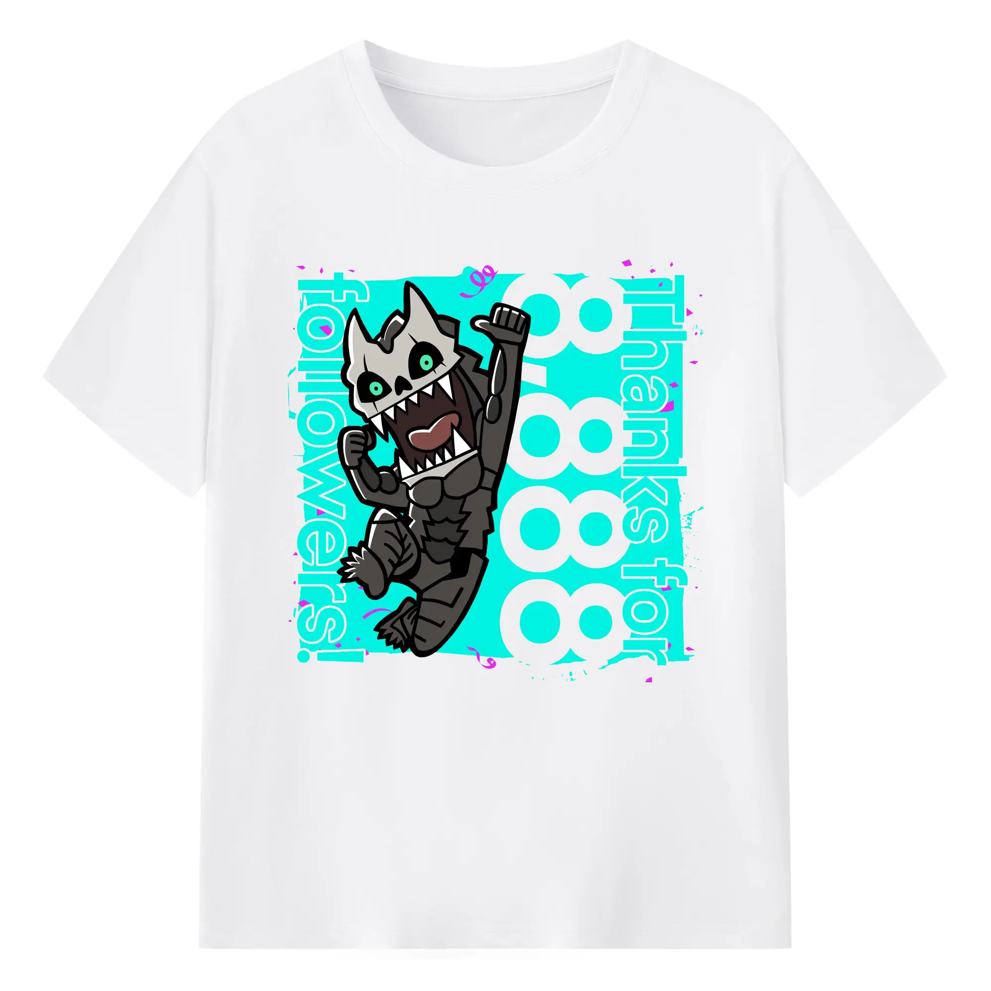 怪獣8号 - 綿100％ 半袖Tシャツ ・ フロントプリント ・ 快適 通気性 ・ 日常使い 散歩 スポーツ用