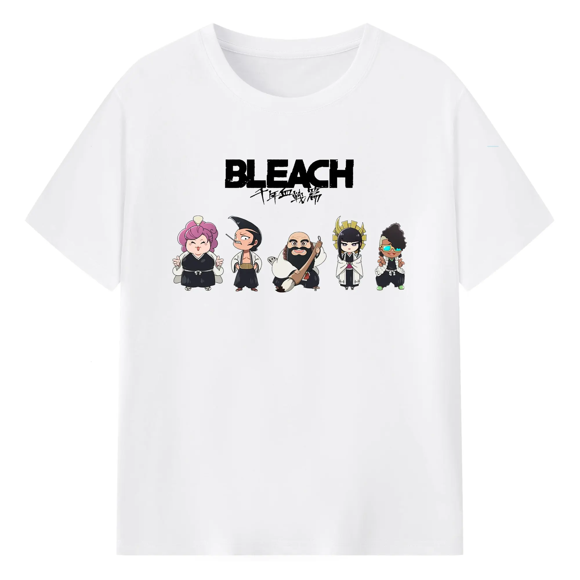 ブリーチ デフォルト 霊王宫 - 綿100％ 半袖Tシャツ ・ フロントプリント ・ 快適 通気性 ・ 日常使い 散歩 スポーツ用