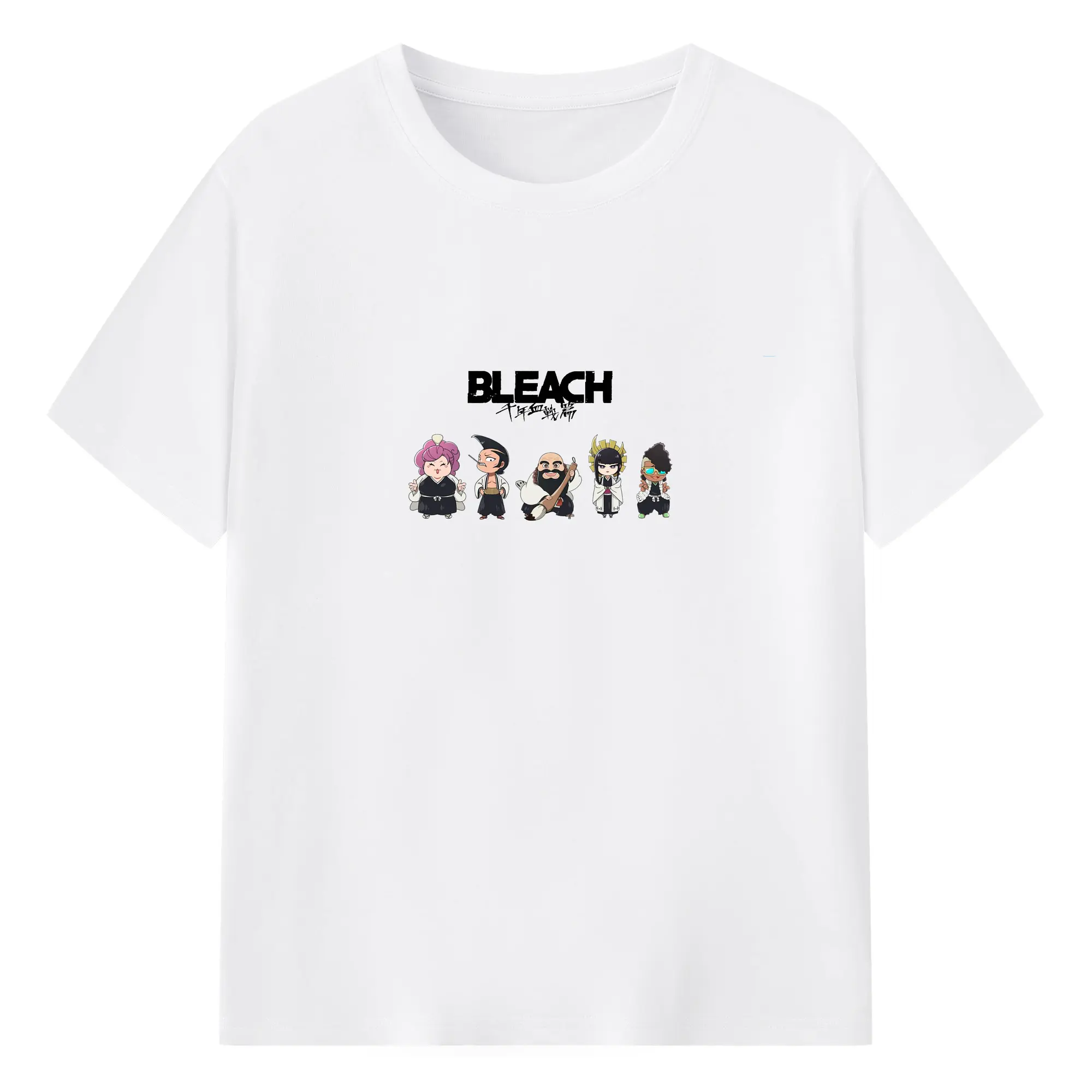 ブリーチ デフォルト 霊王宫 - 綿100％ 半袖Tシャツ ・ フロントプリント ・ 快適 通気性 ・ 日常使い 散歩 スポーツ用