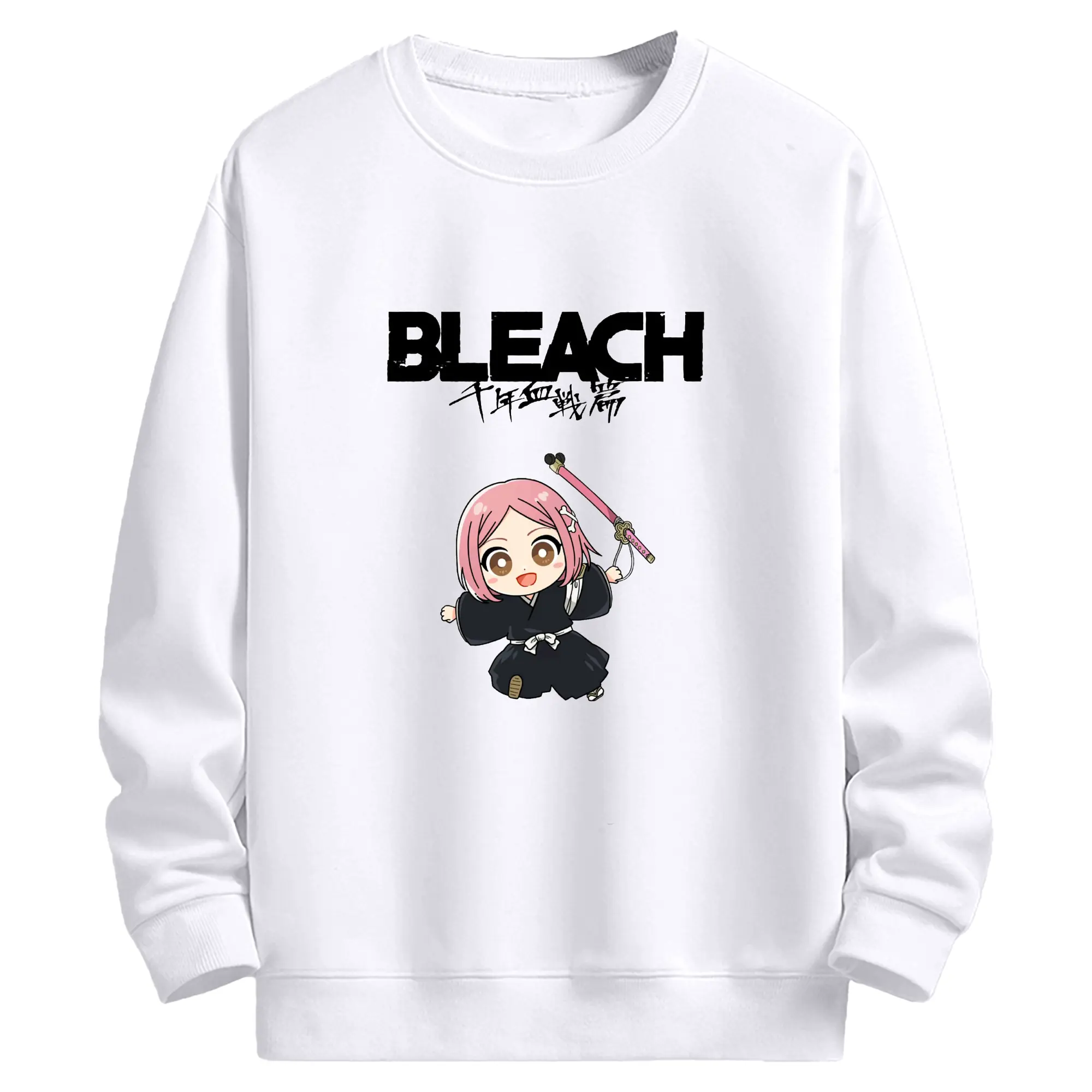 ブリーチ デフォルト草鹿やちる - 高品質 クルーネック スウェット ・ コットン59％ ポリエステル41％ ・ ユニセックス 長袖 トレーナー ・ カジュアル デイリー スポーツ 散歩用