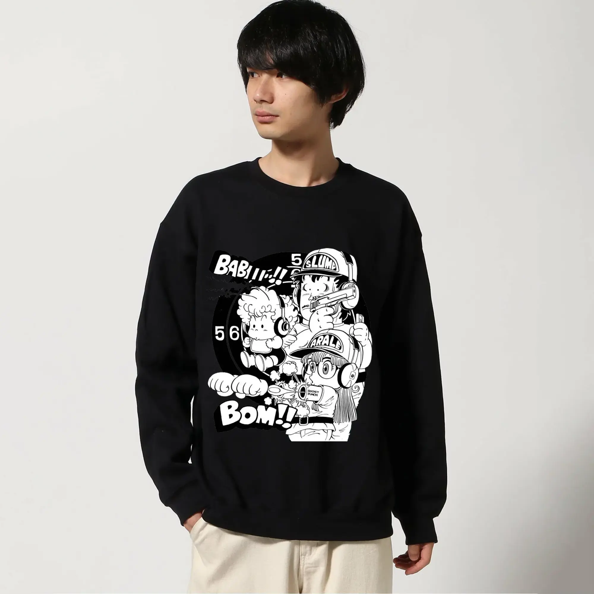 Dr.スランプ アラレちゃん モノクロ風