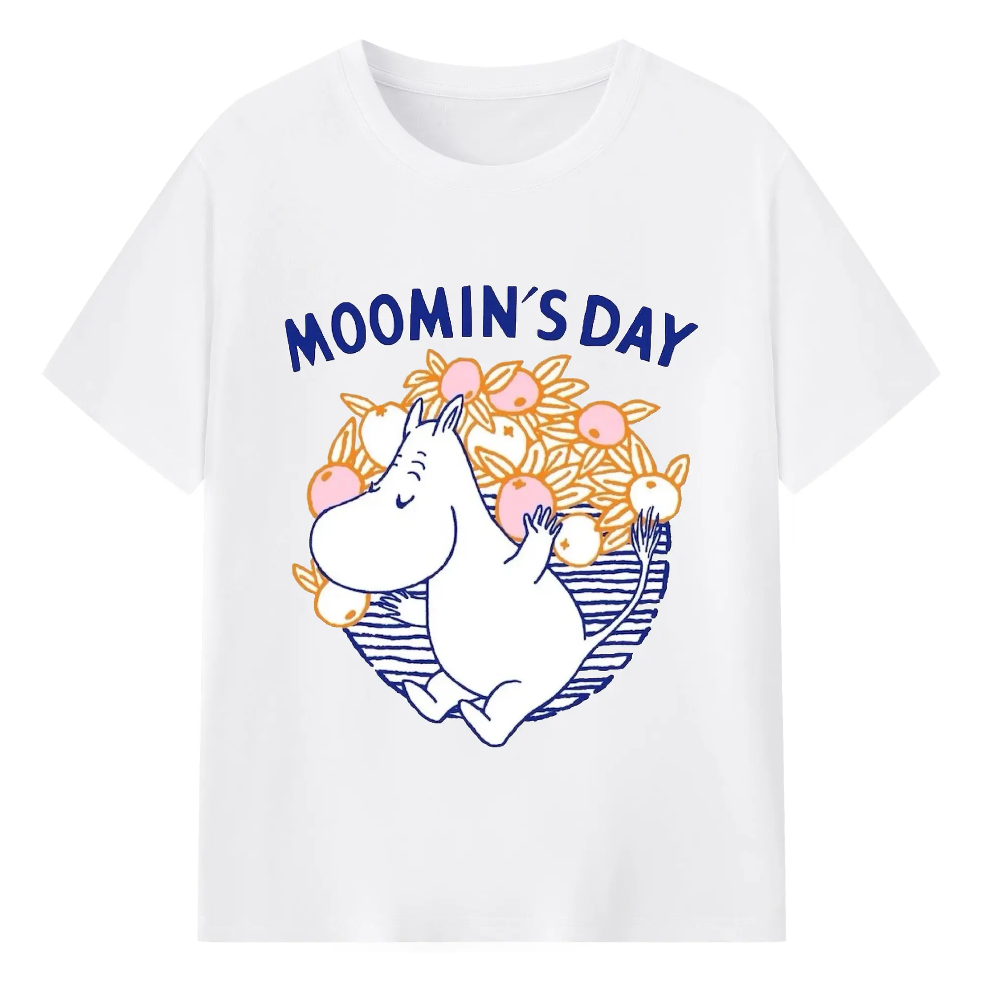 Moomin ムーミンコミックス - 綿100％ 半袖Tシャツ ・ フロントプリント ・ 快適 通気性 ・ 日常使い 散歩 スポーツ用
