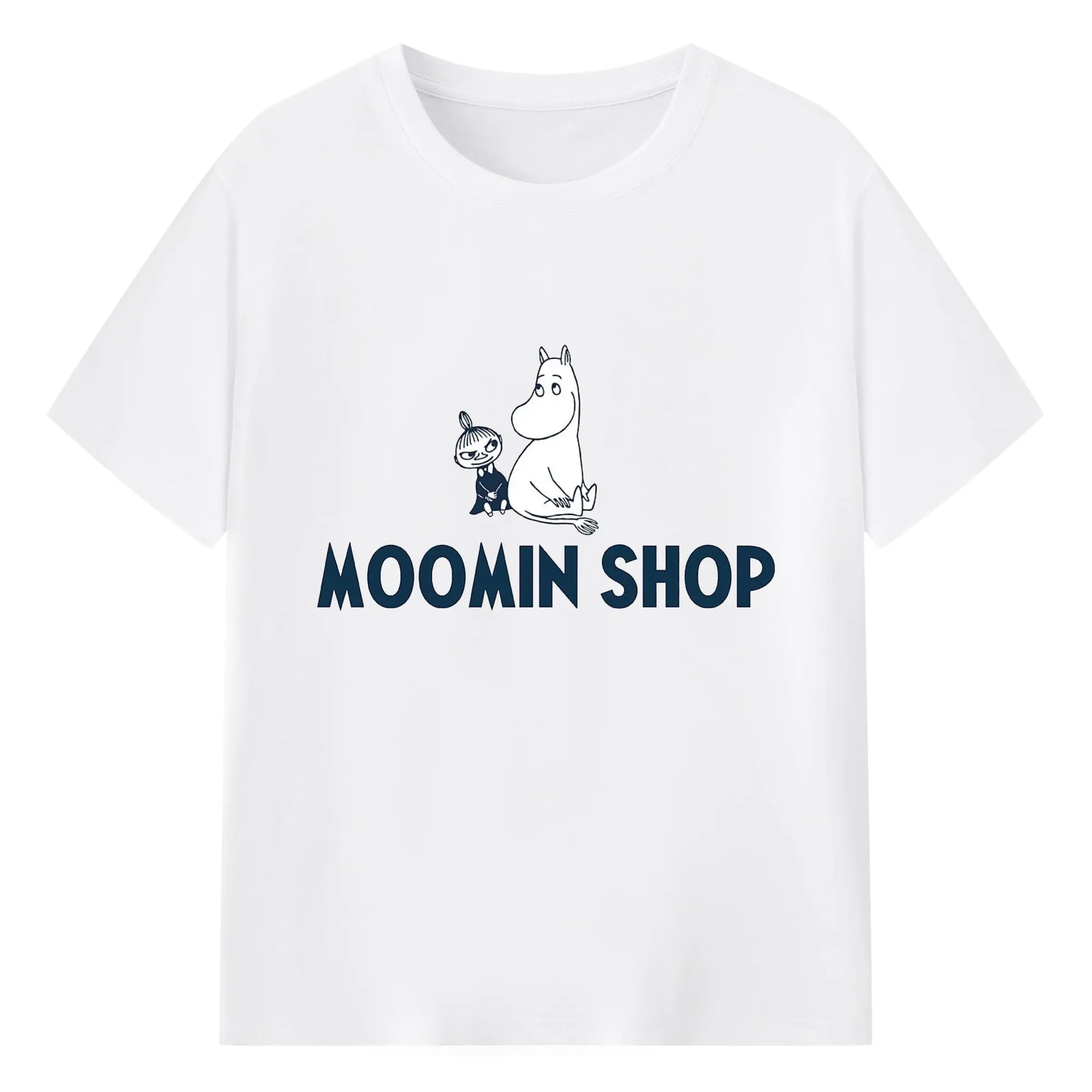 Moomin  リトルミイ ムーミンショップ - 綿100％ 半袖Tシャツ ・ フロントプリント ・ 快適 通気性 ・ 日常使い 散歩 スポーツ用