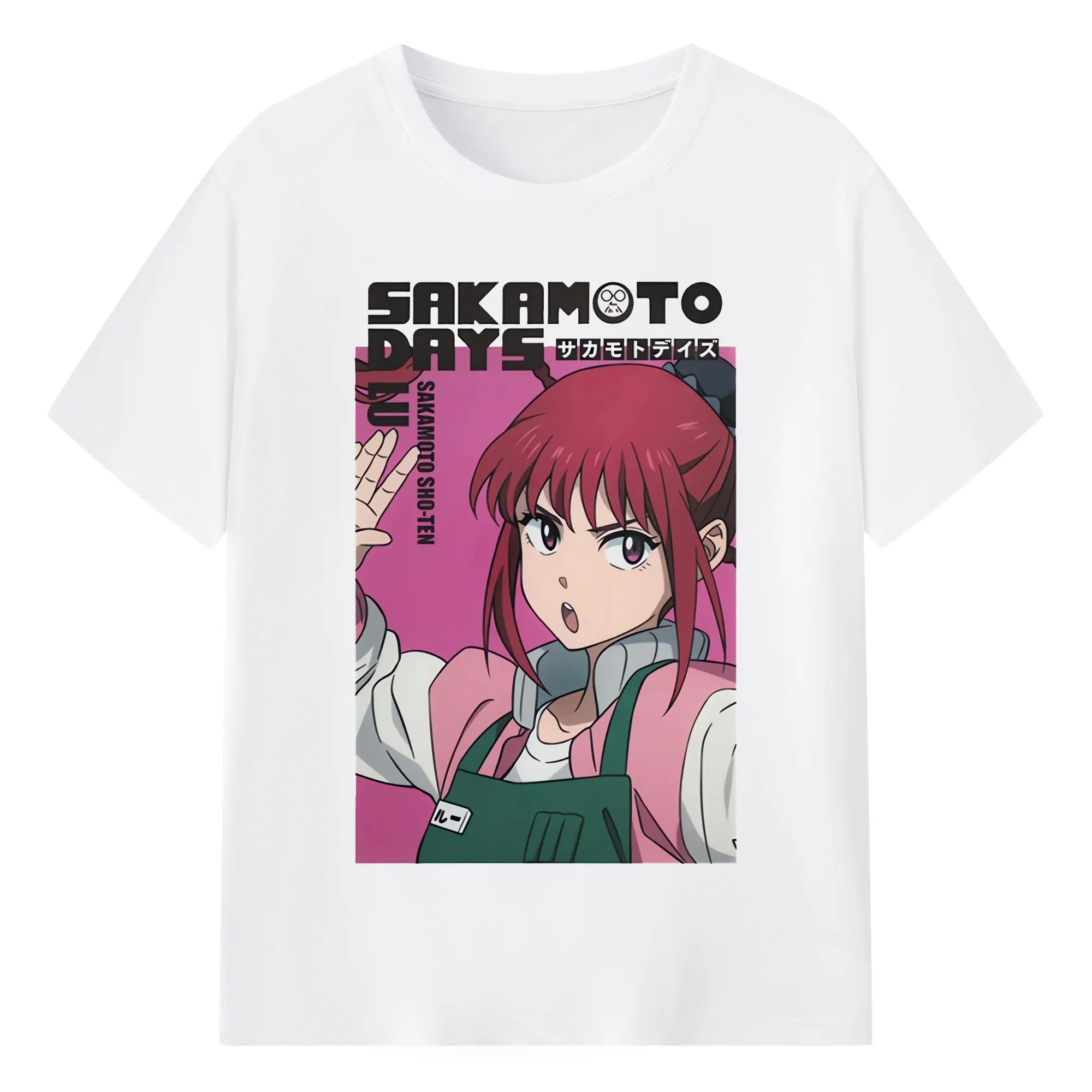 Sakamoto Days 陸少糖  殺し屋 - 綿100％ 半袖Tシャツ ・ フロントプリント ・ 快適 通気性 ・ 日常使い 散歩 スポーツ用