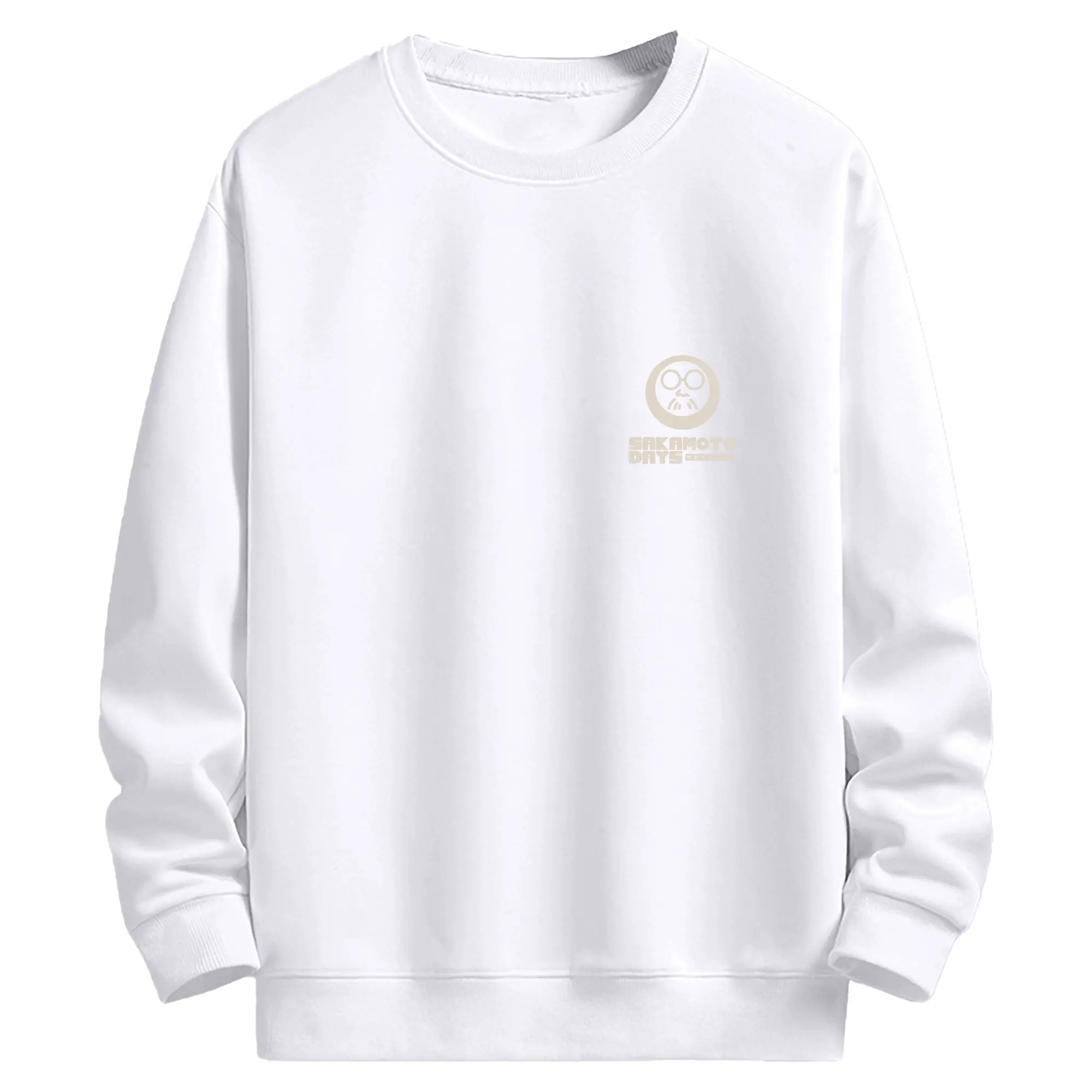 Sakamoto Days Sakamoto Days シンプル ロゴ - 高品質 クルーネック スウェット ・ コットン59％ ポリエステル41％ ・ ユニセックス 長袖 トレーナー ・ カジュアル デイリー スポーツ 散歩用