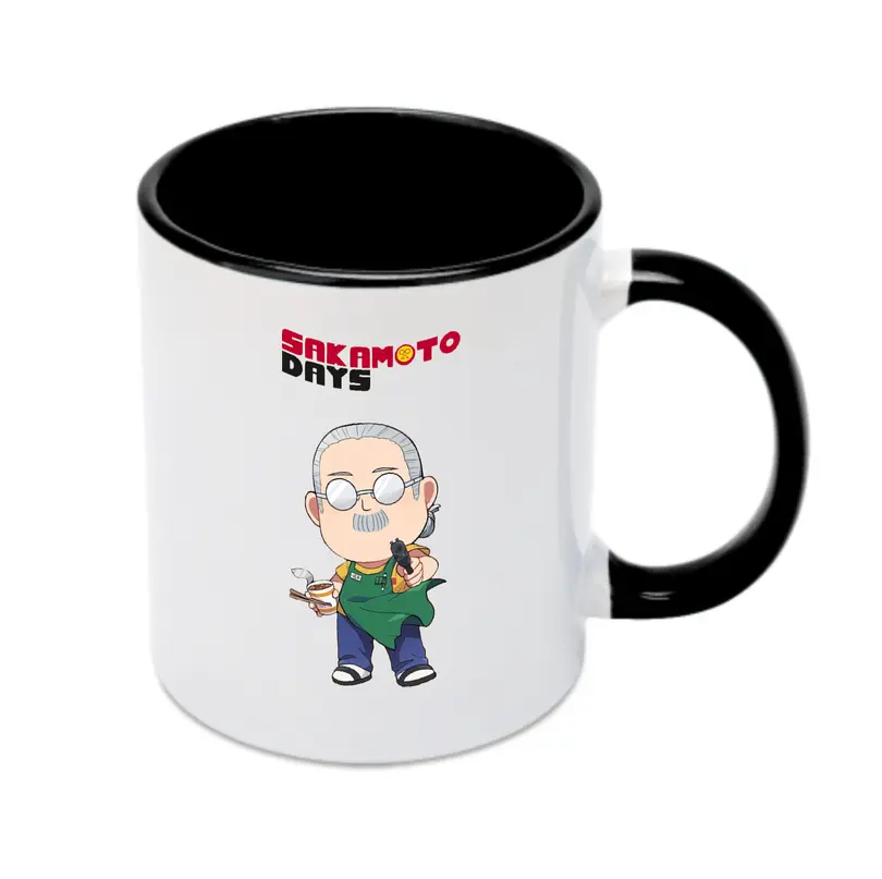 Sakamoto Days ギャグサカモト - カラフルマグカップ ・ 陶器 ・ 熱転写プリント ・ 鮮やかデザイン ・ 耐久性 高品質 ・ コーヒー お茶 ギフト用